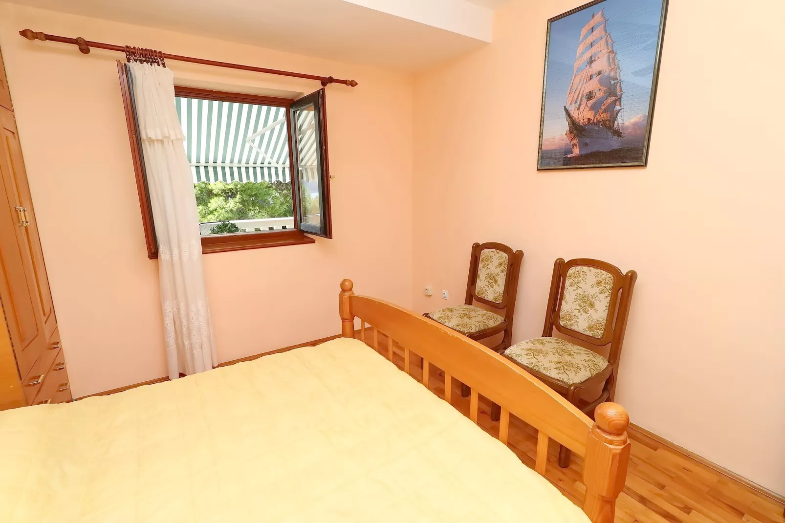 Seaside Apartments Markota - Two Bedroom Apartment  with Terrace and Sea View ( A1) - Slaapkamer