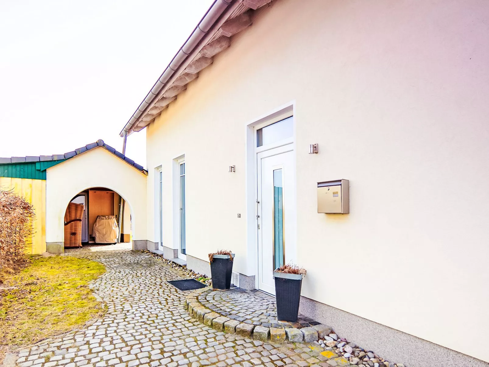 Appartement in Zinnowitz mit Grill - Buiten