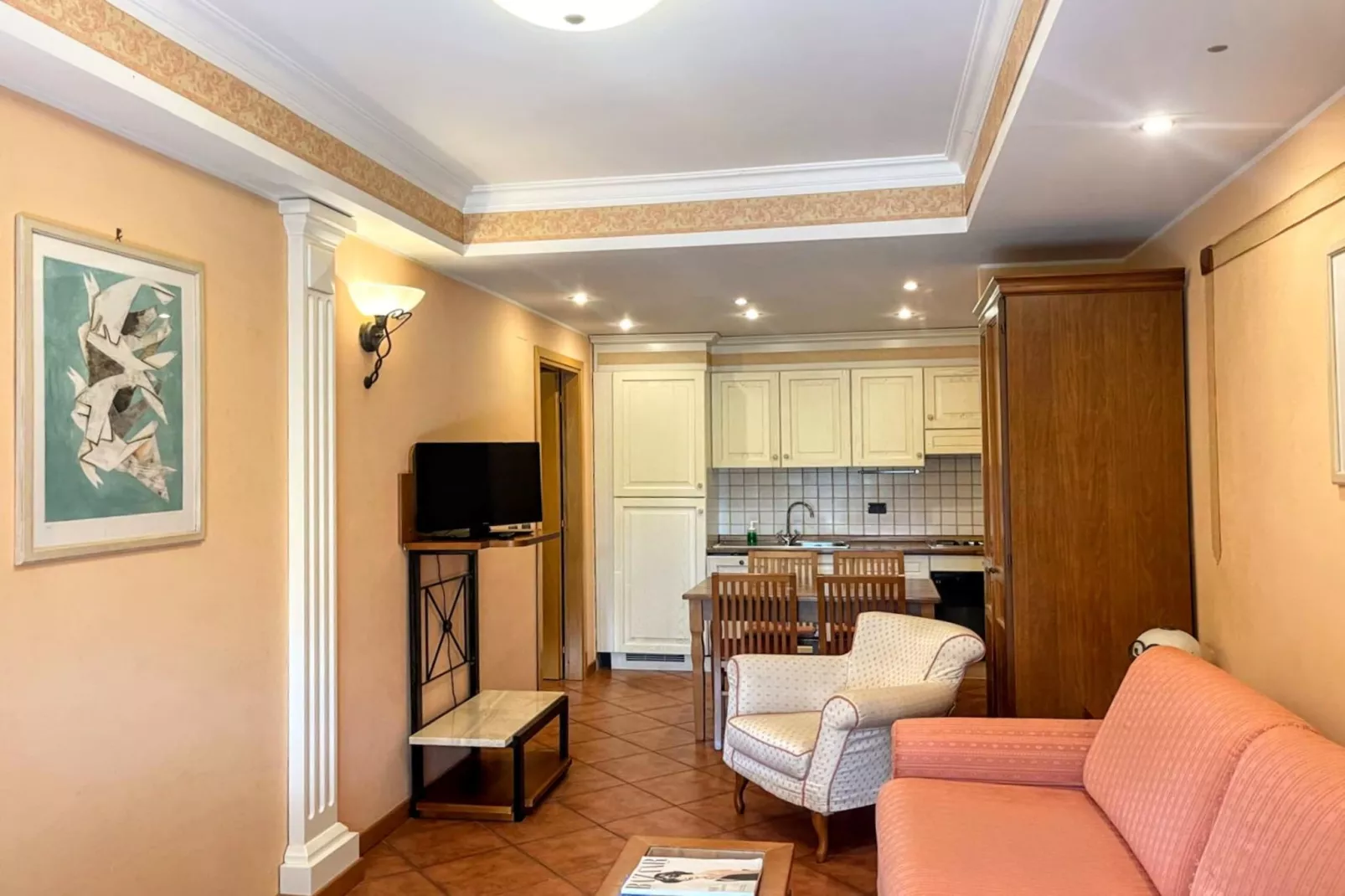 Bilocale vista Golf 120 - 3 pax - Woonkamer