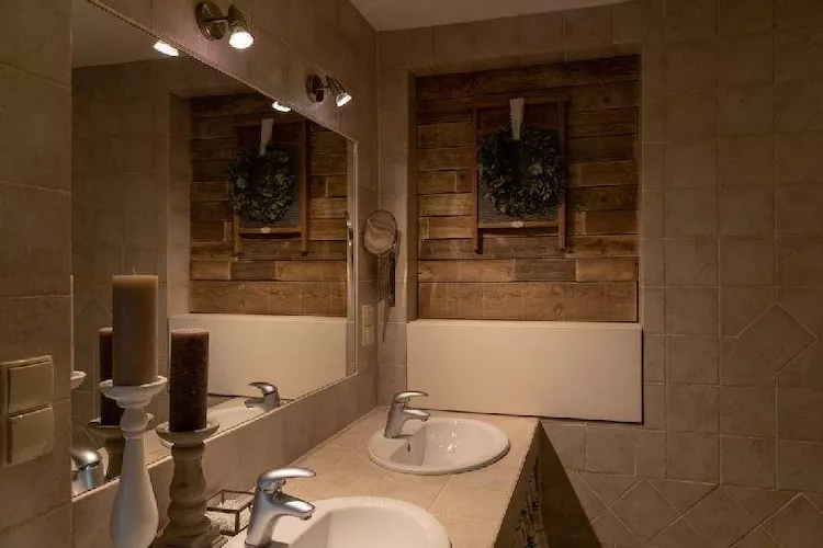 Dom wakacyjny z basenem w Kielnie - Badkamer