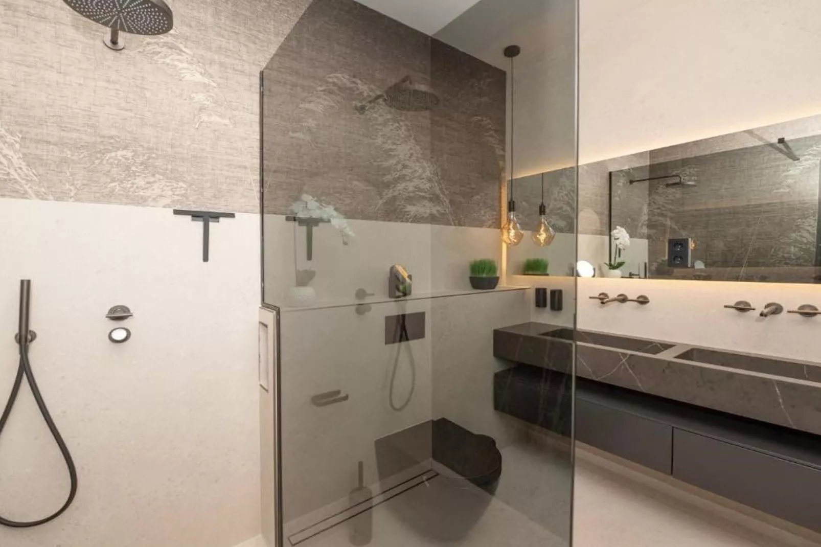 Luxury Beachfront Villa Malia Trogir with Pool - Badkamer