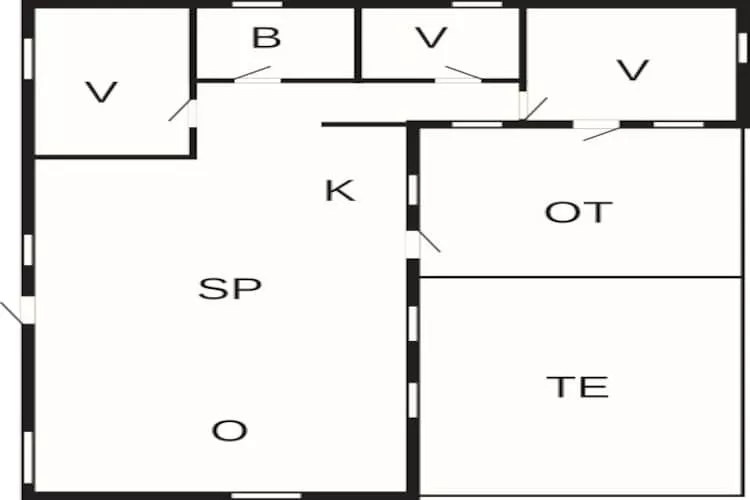 Huis met prachtig uitzicht - Plattegrond