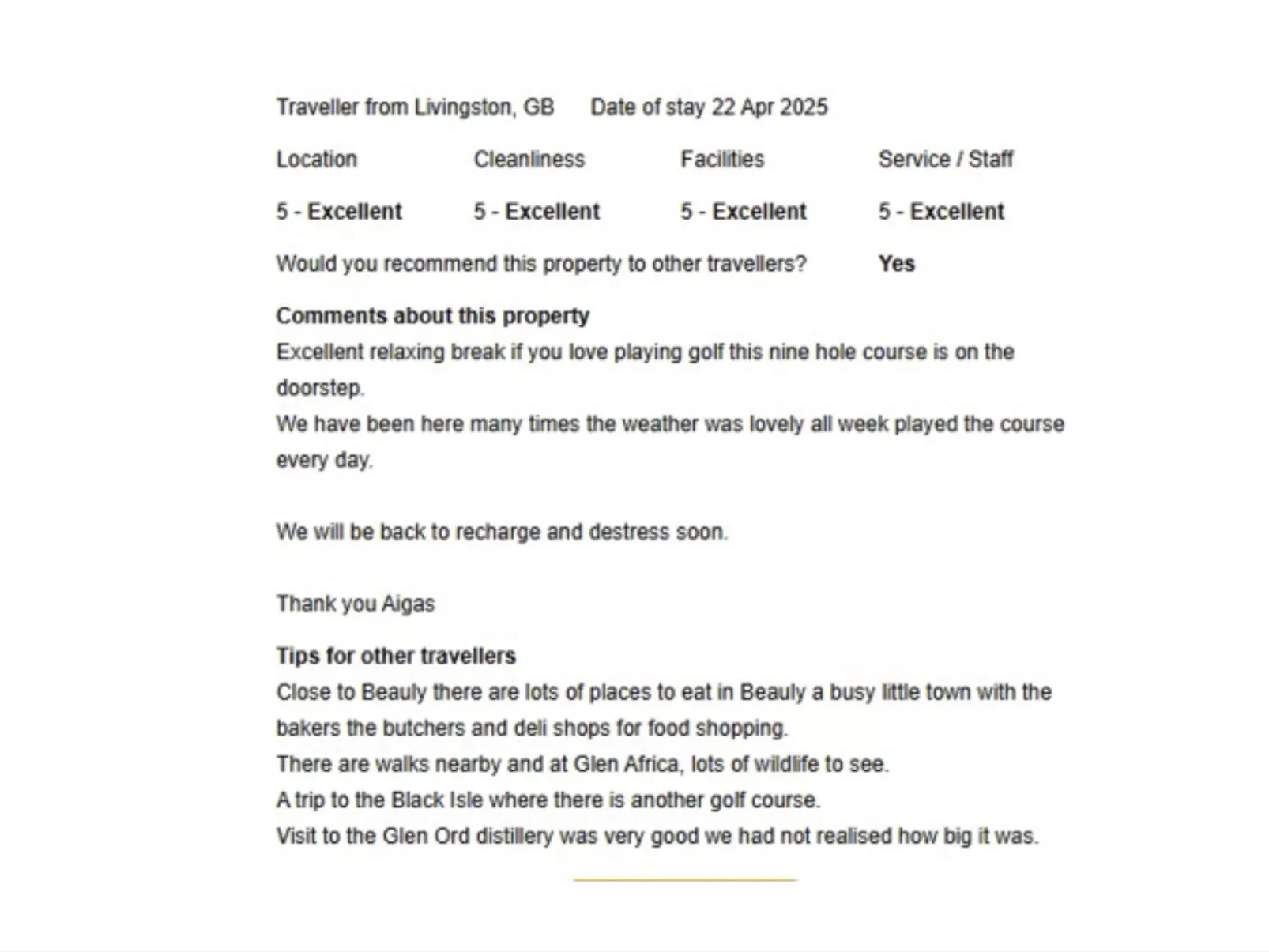 Old Stable on Aigas Golf Course - Binnen