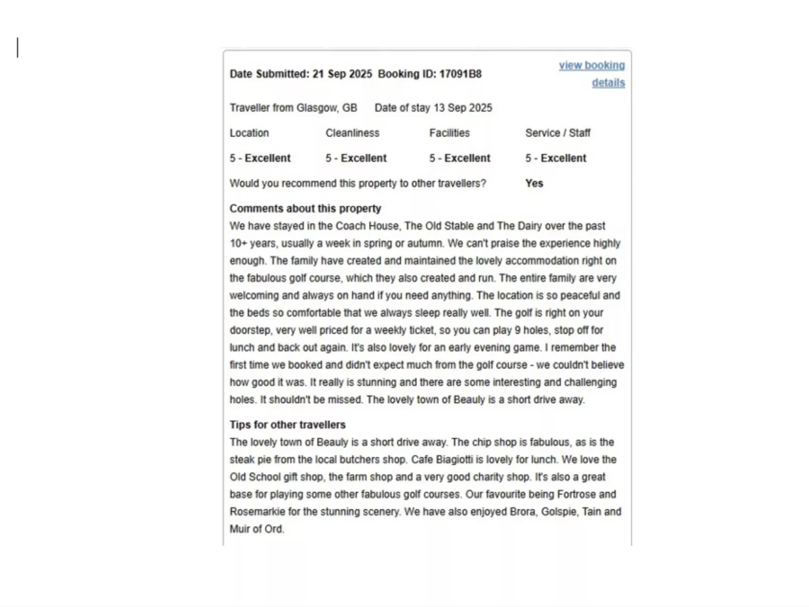 Old Stable on Aigas Golf Course - Binnen