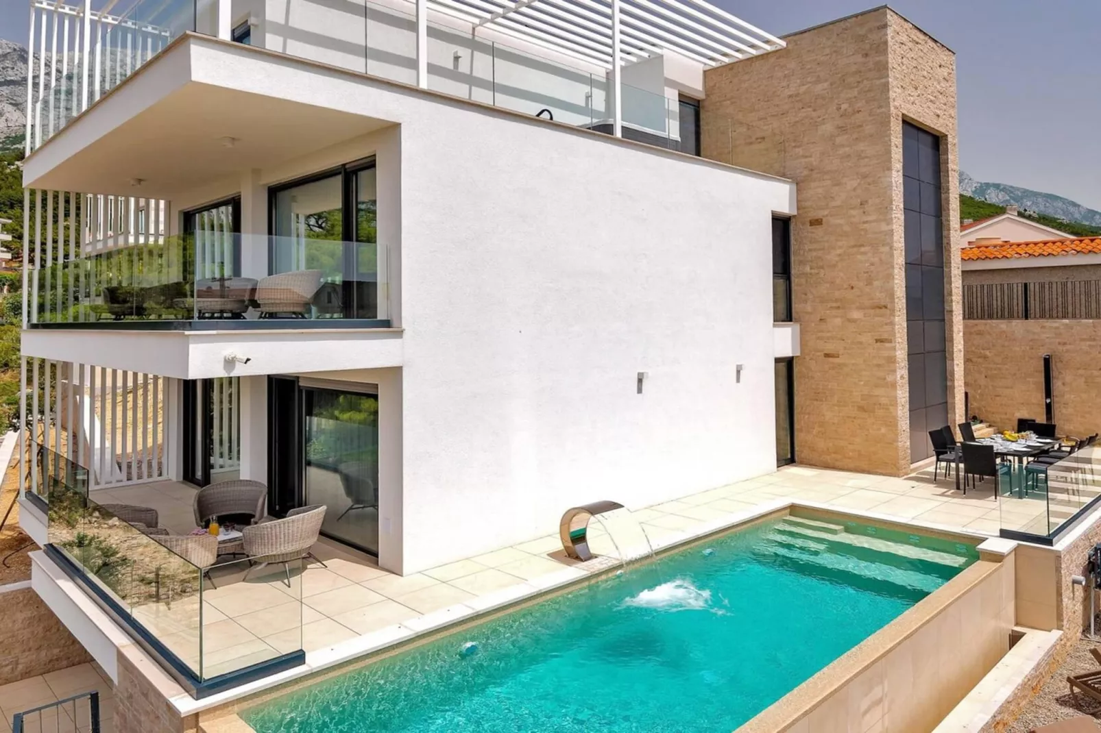 Luxury Villa Delight I – Promajna, Heated Pool - Zwembad