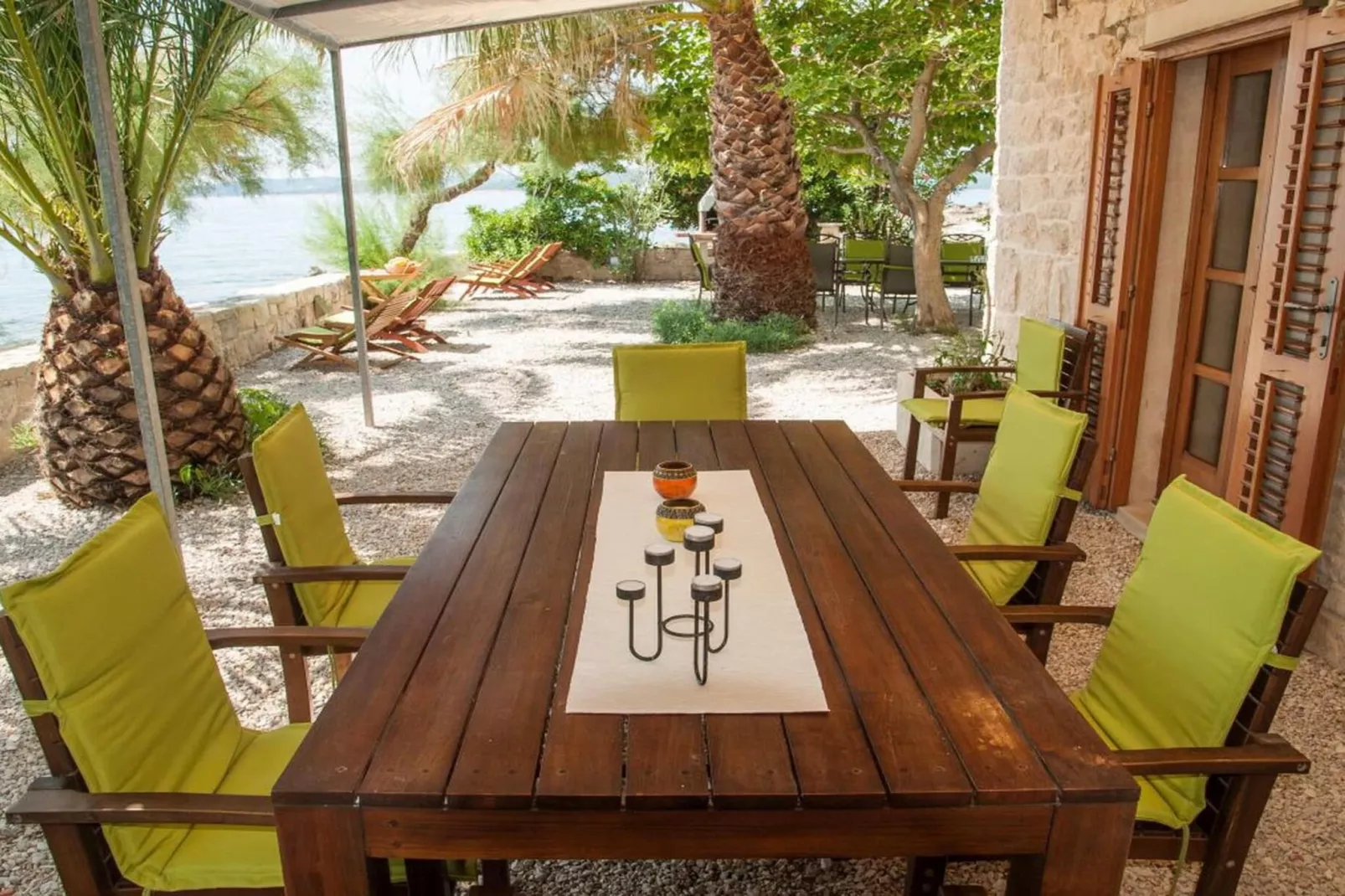 Luxury Seafront Villa Mare Orebic with Pool - Terrasbalkon