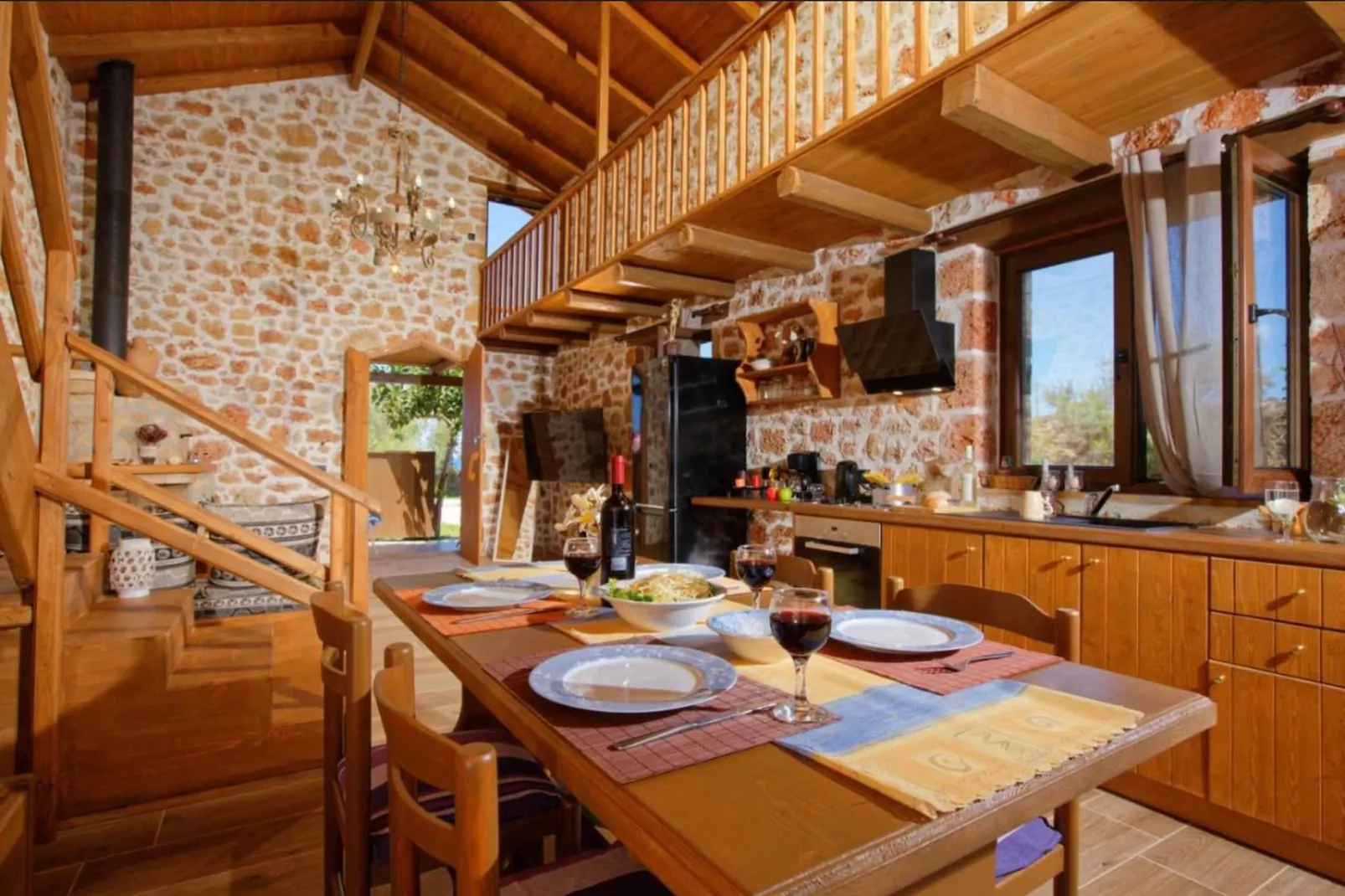 Seafront Villa Kallia & George - Eetkamer