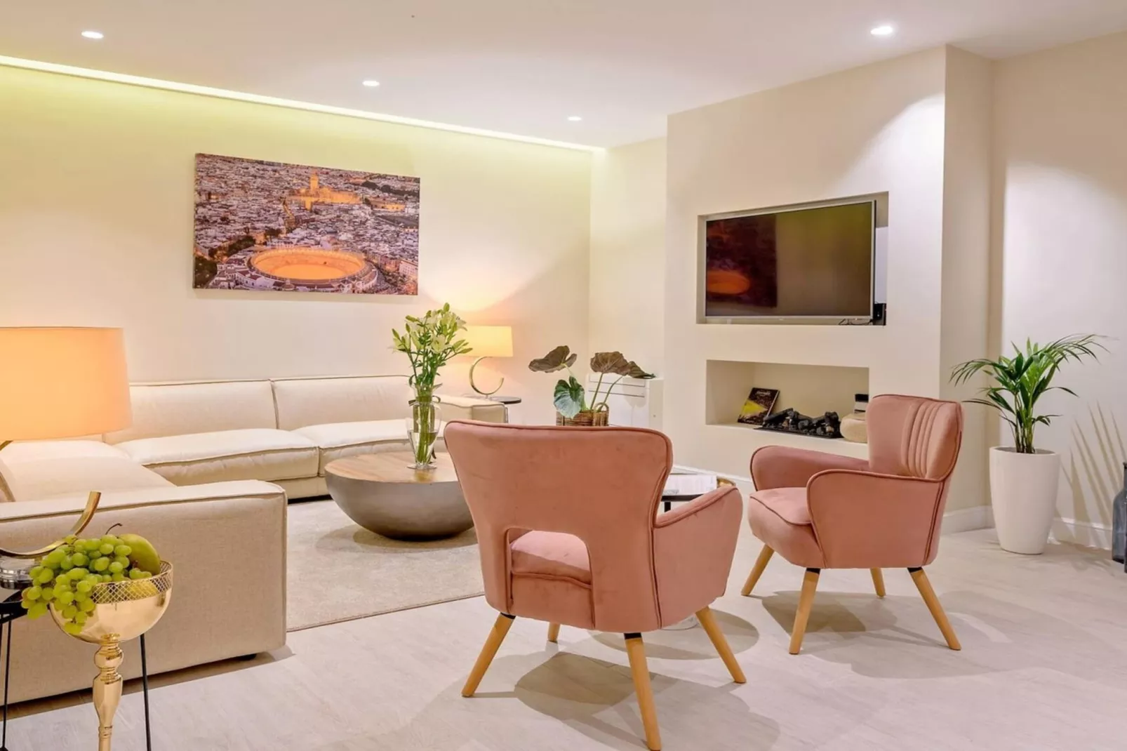 Luxury Seafront Villa Raquel Solta with Pool, Gym - Woonkamer