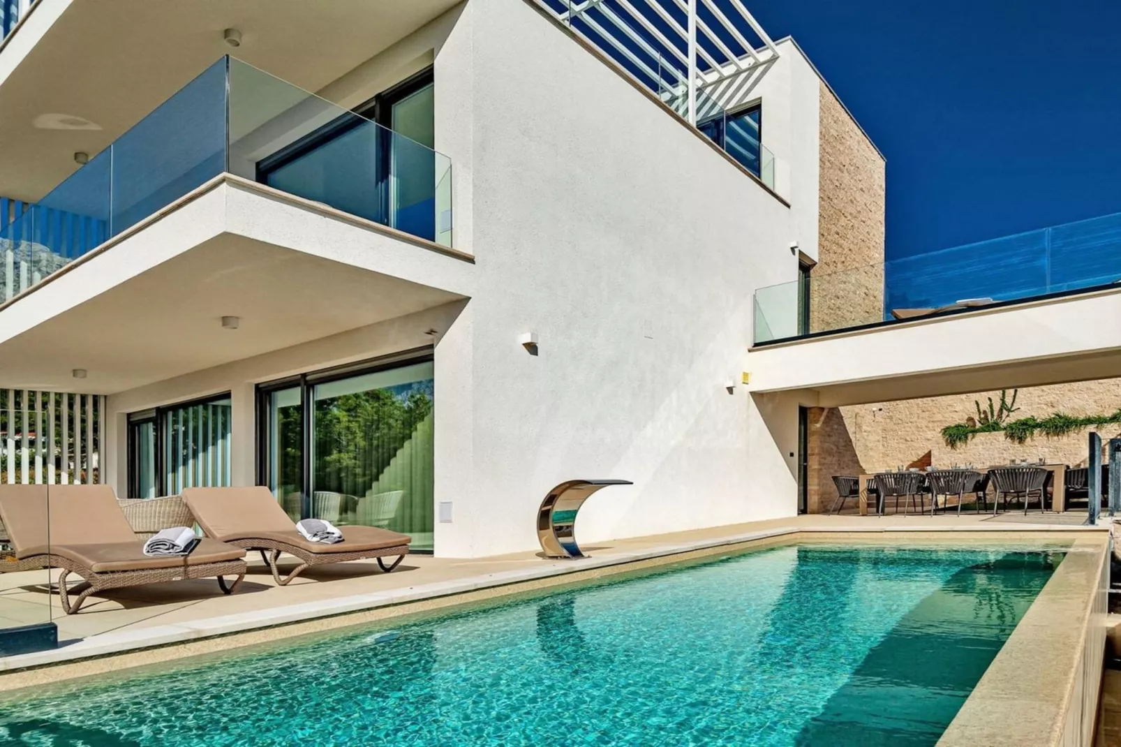 Luxury Villa Delight II – Promajna, Heated Pool - Zwembad