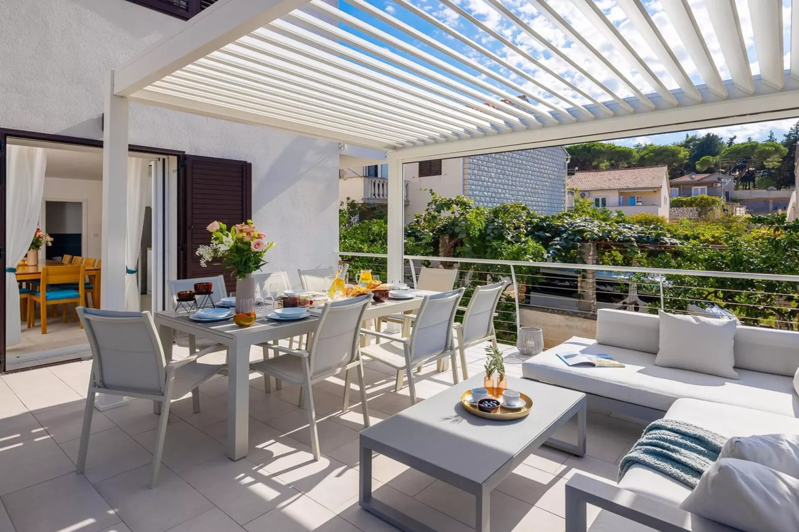 Luxury Villa Mila Supetar with Pool in the Center - Terrasbalkon