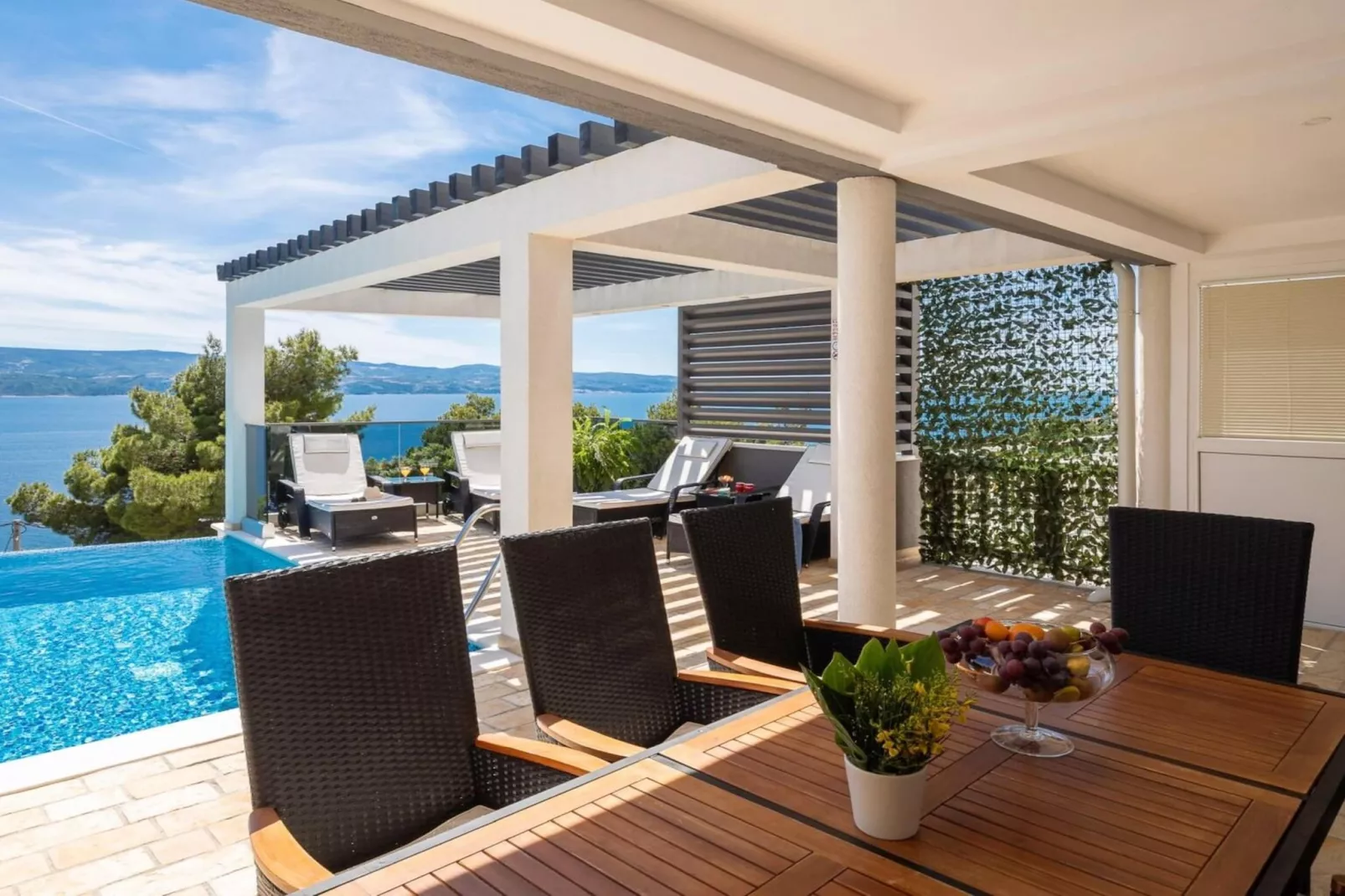 Luxury Villa Holiday Residence Omis w/ Heated Pool - Terrasbalkon