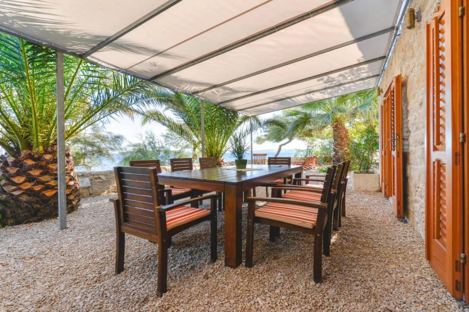 Luxury Seafront Villa Mare Orebic with Pool - Terrasbalkon