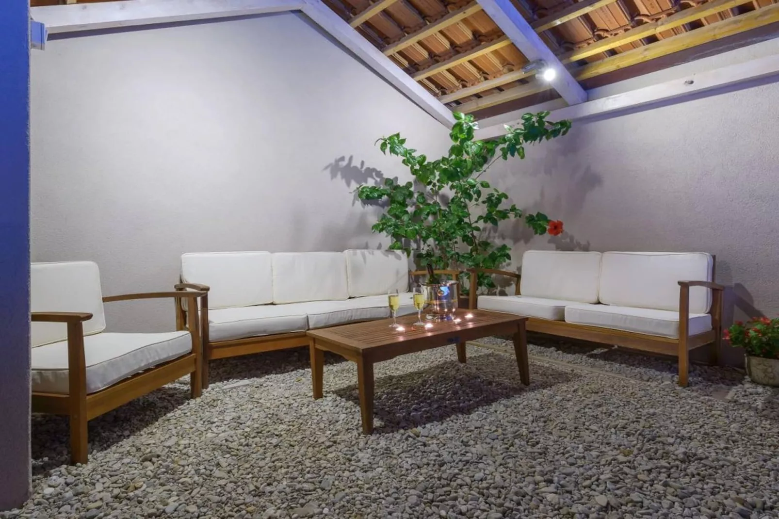 Luxury Seafront Villa Mare Orebic with Pool - Woonkamer