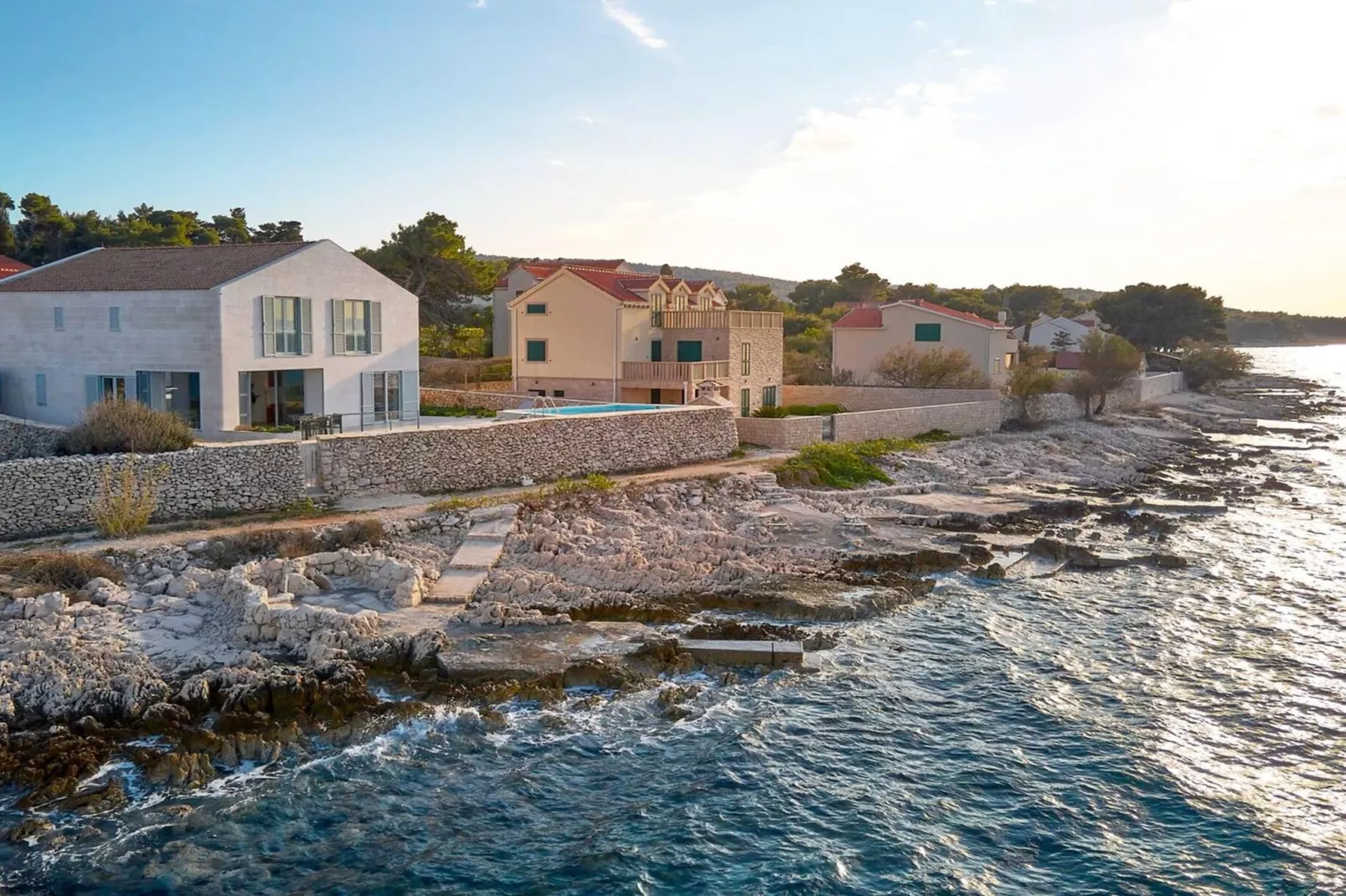 Luxury Seafront Villa Casa Familija Brac with Pool - Gebieden zomer 1km