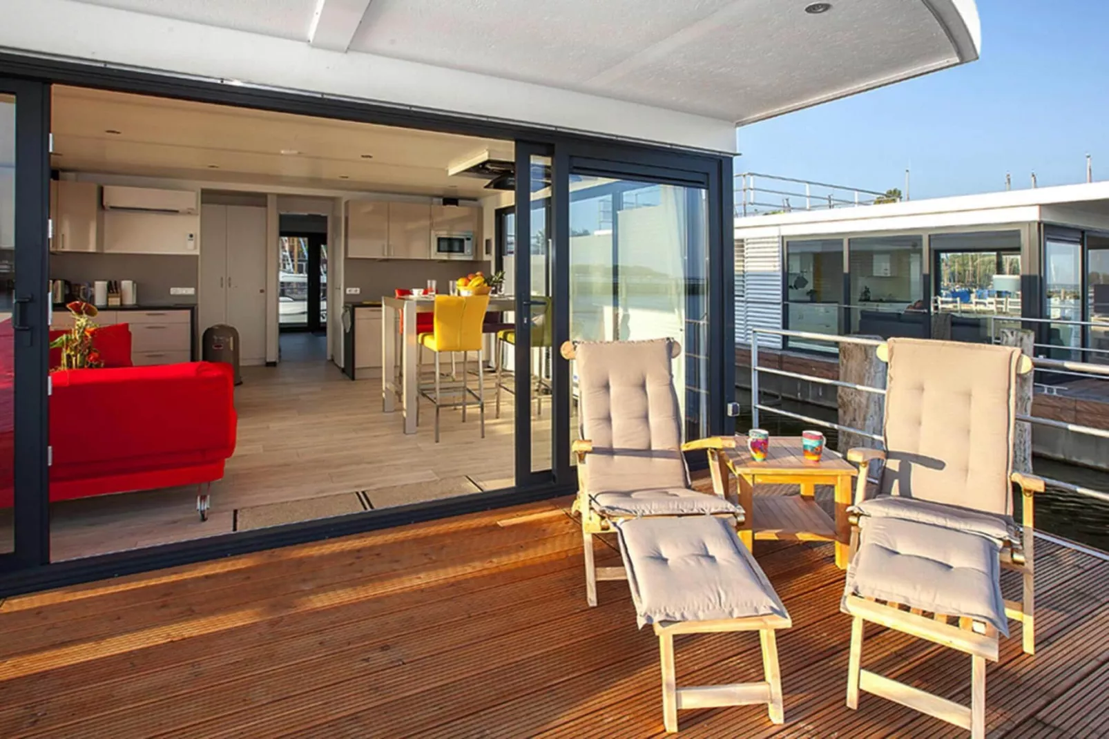 Houseboat Floating Houses Blue Active, Ribnitz-Damgarten-Blue Active