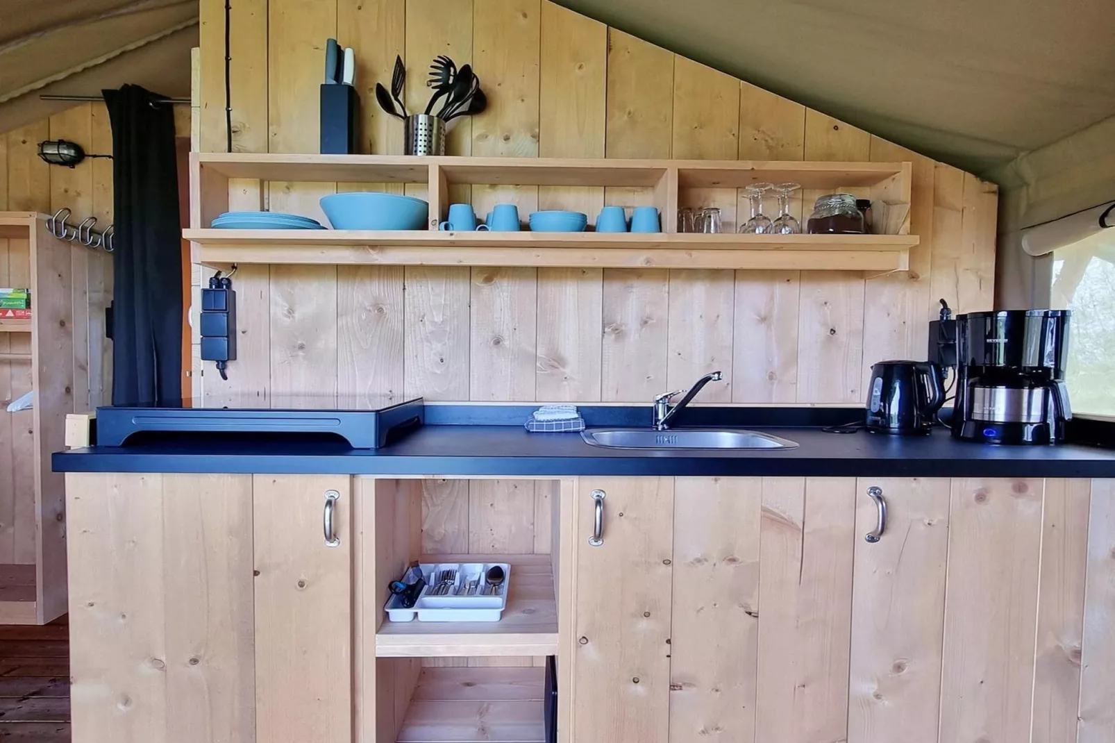 Luxe glamping met badkamer 1 - Keuken