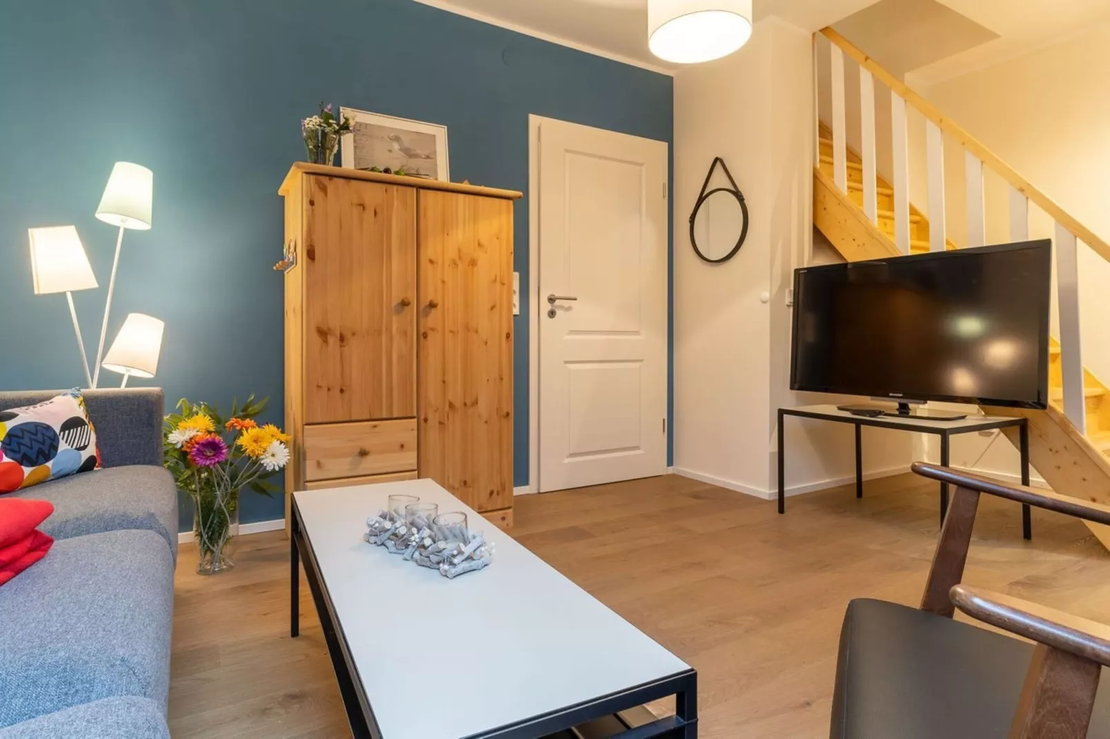 Ferienwohnung Anneliese - Woonkamer