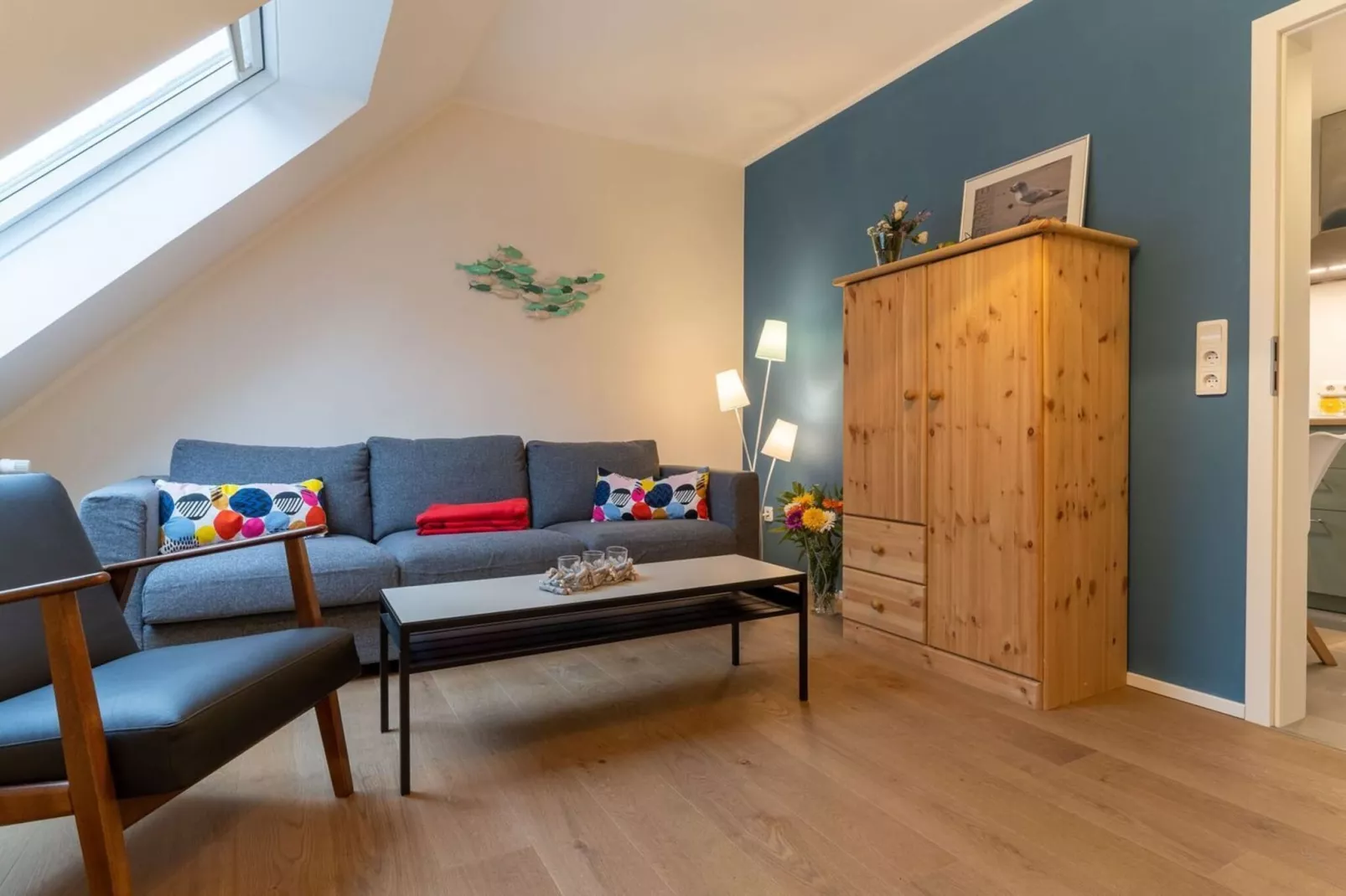 Ferienwohnung Anneliese - Woonkamer