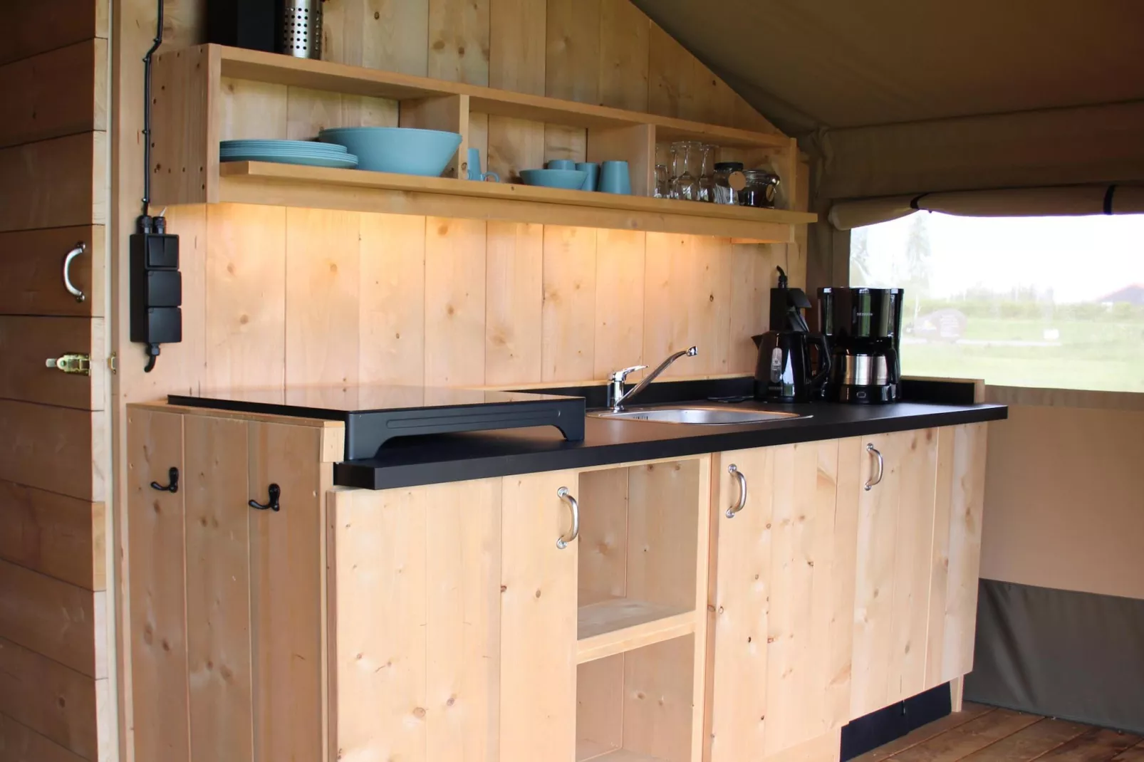 Luxe glamping met badkamer 1 - Keuken