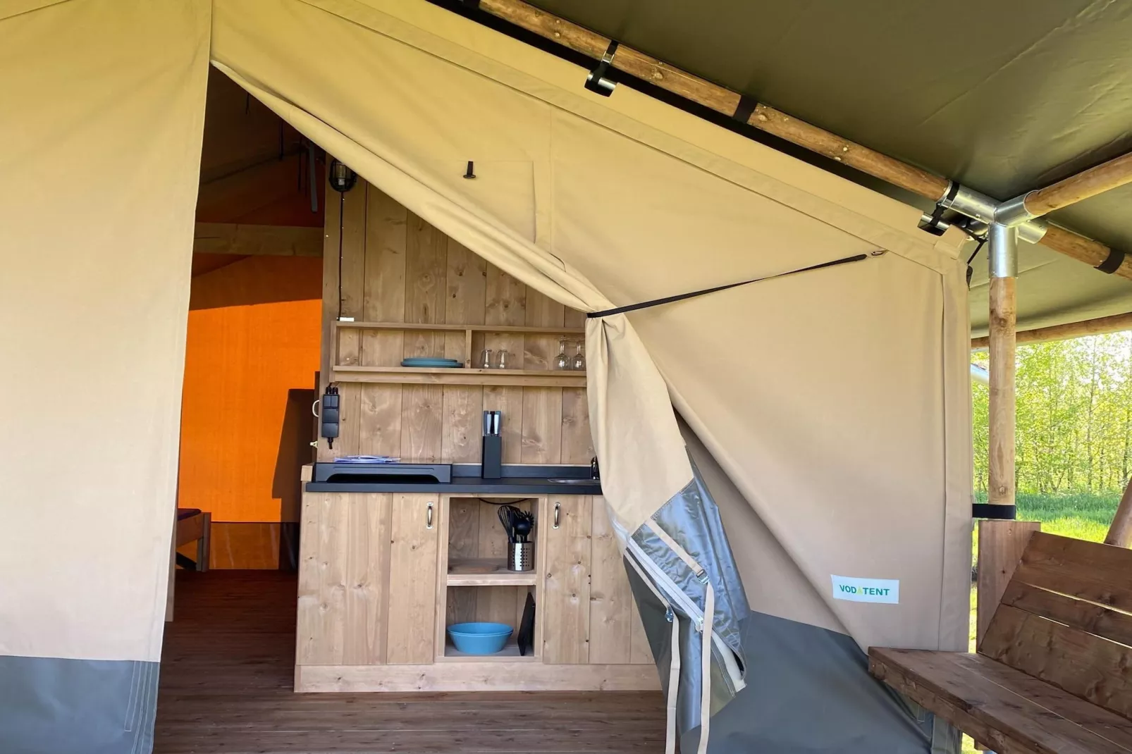 Luxe glamping met badkamer 1 - Keuken