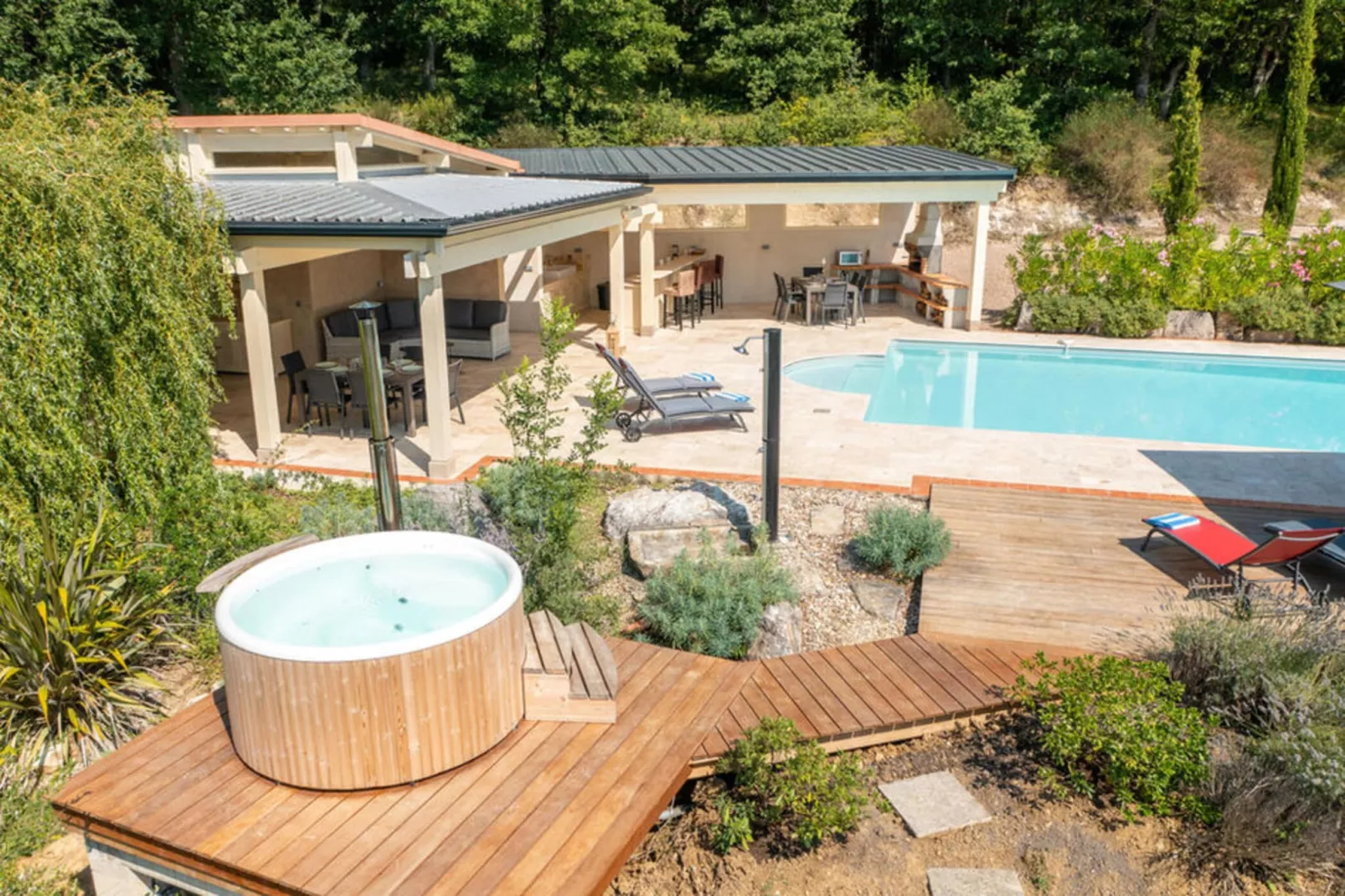 SCI Le Caz Propriété – Villa de Luxe dans le Sud de la France 12person - Zwembad