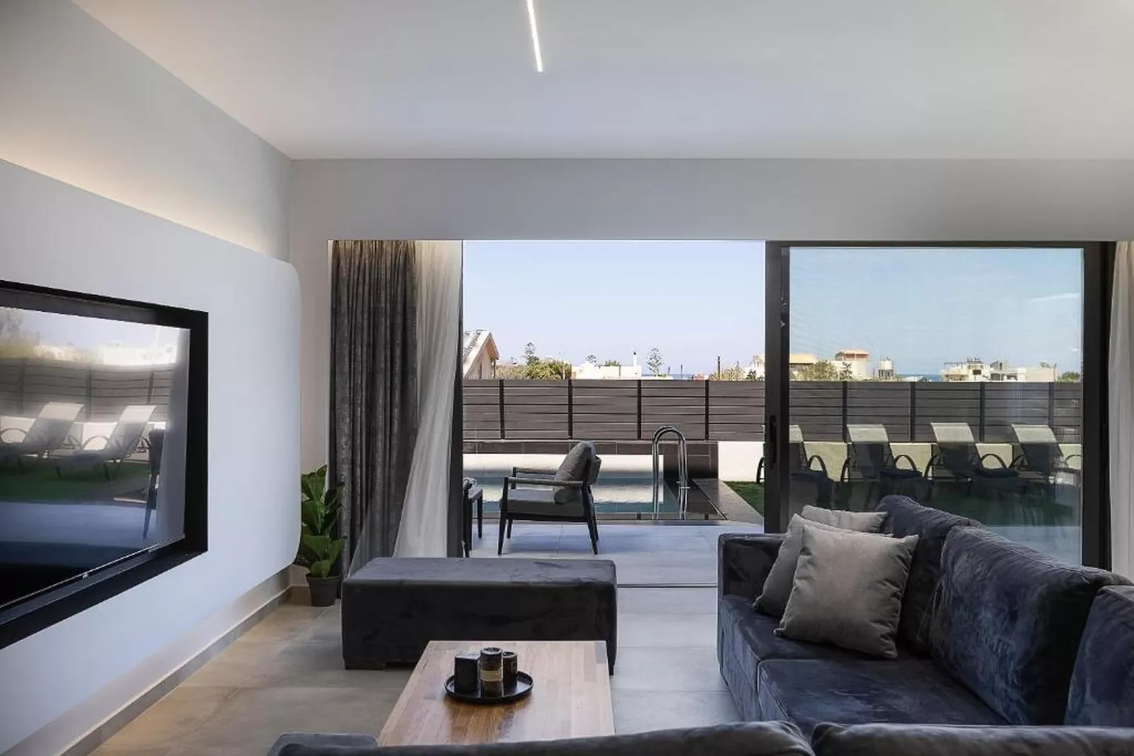 Resmi Seaview Villa - Woonkamer