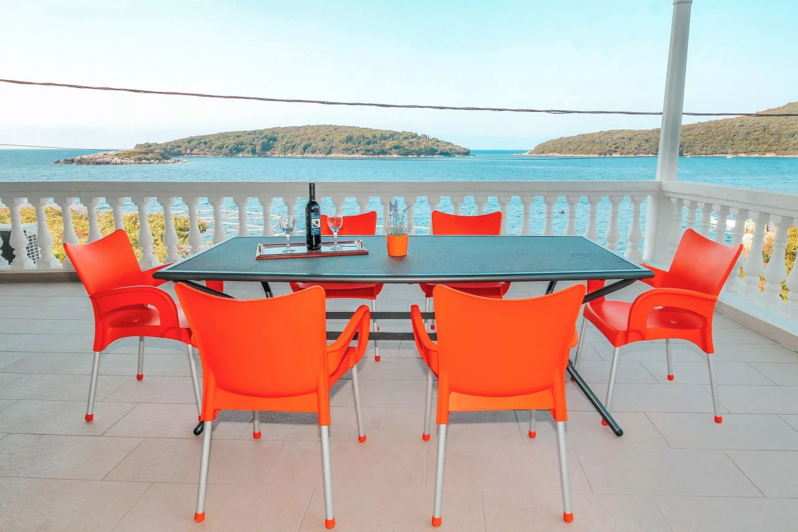 Apartments Ane - Two Bedroom Apartment with Terrace and Sea view - Terras