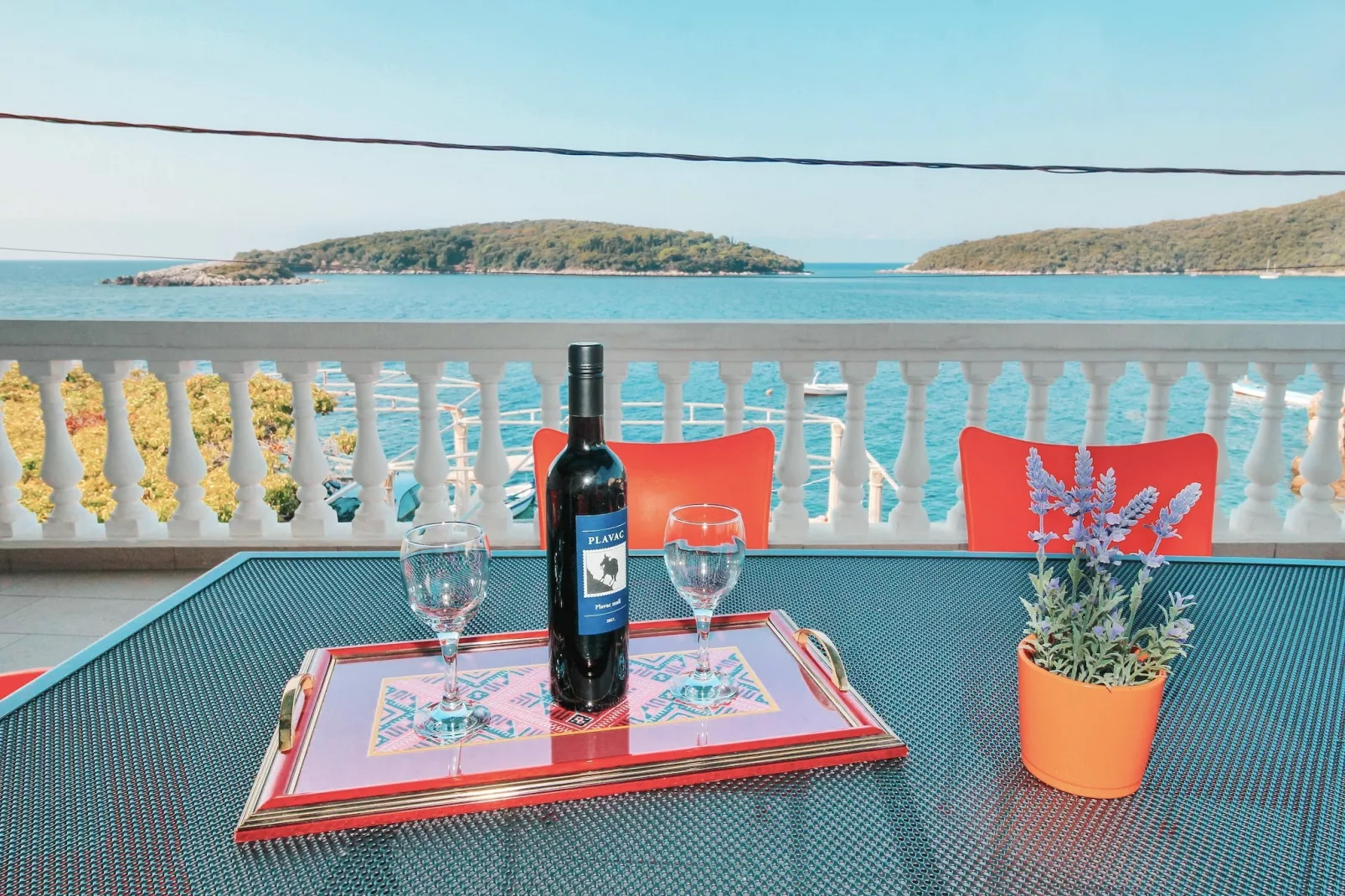 Apartments Ane - Two Bedroom Apartment with Terrace and Sea view - Terras