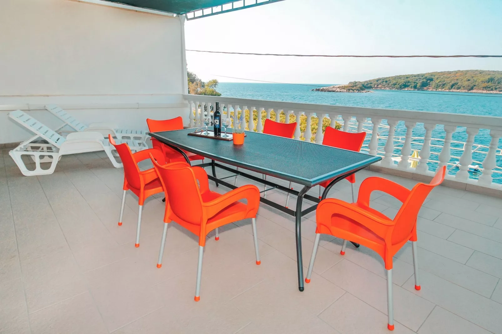 Apartments Ane - Two Bedroom Apartment with Terrace and Sea view - Terras