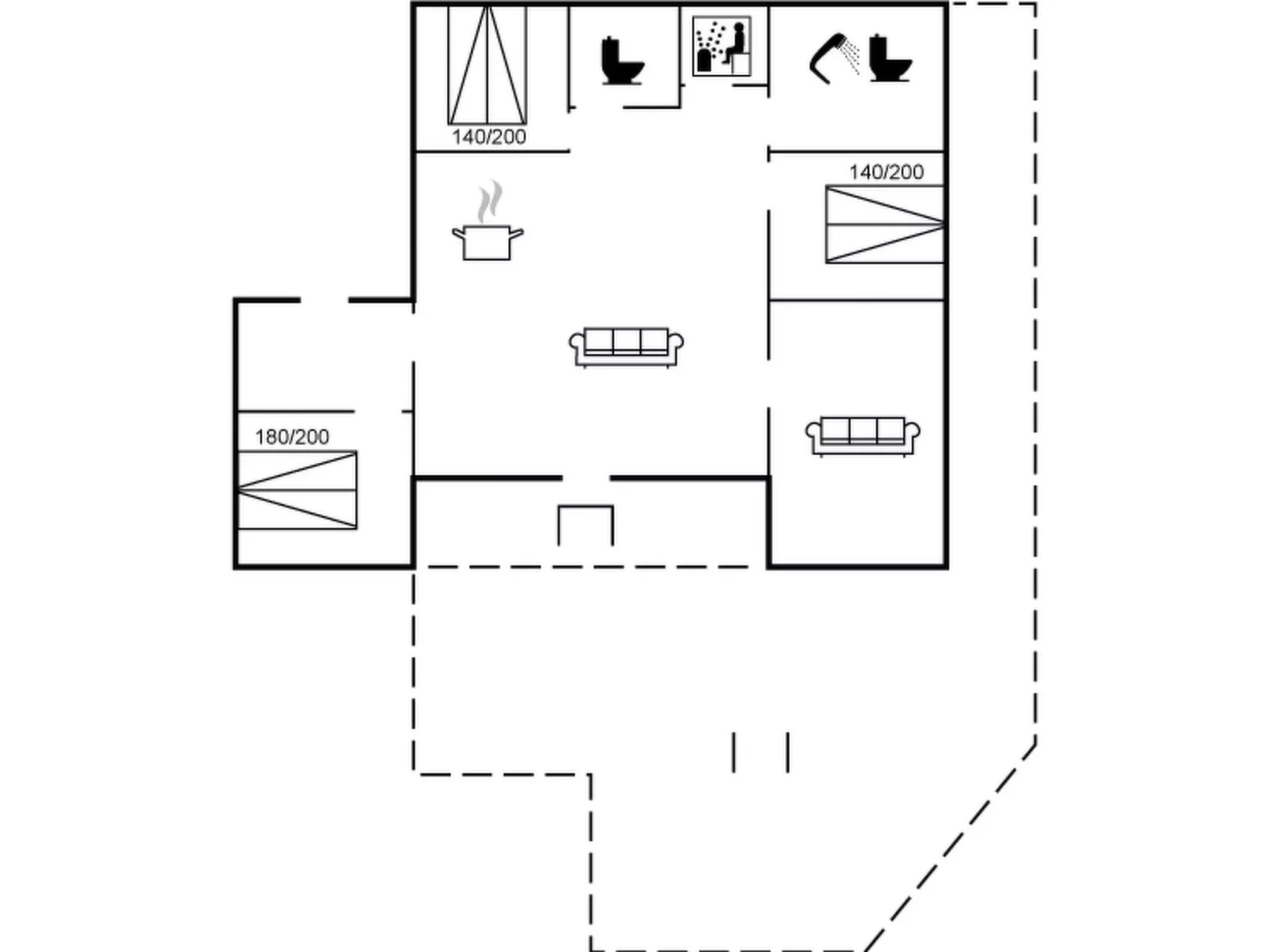 "Ronja" - 100m to the fjord - Binnen