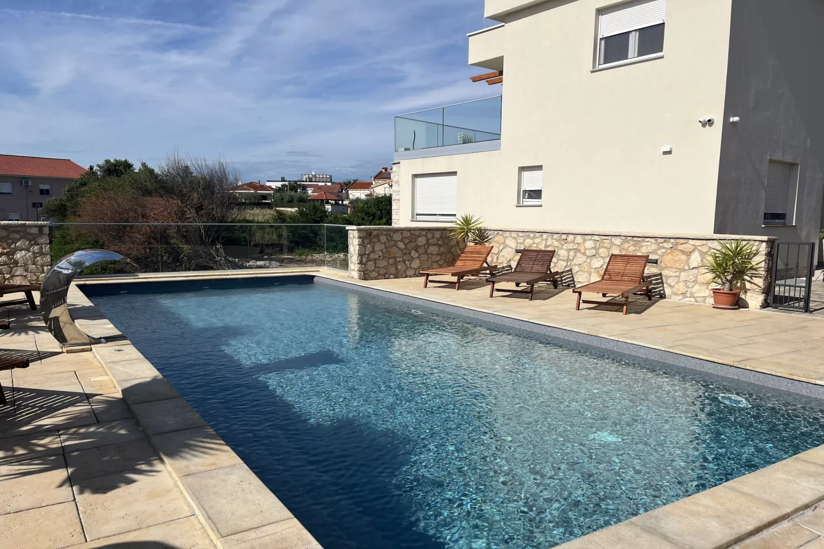 Apartment Mariner 1 with heated pool - Terras