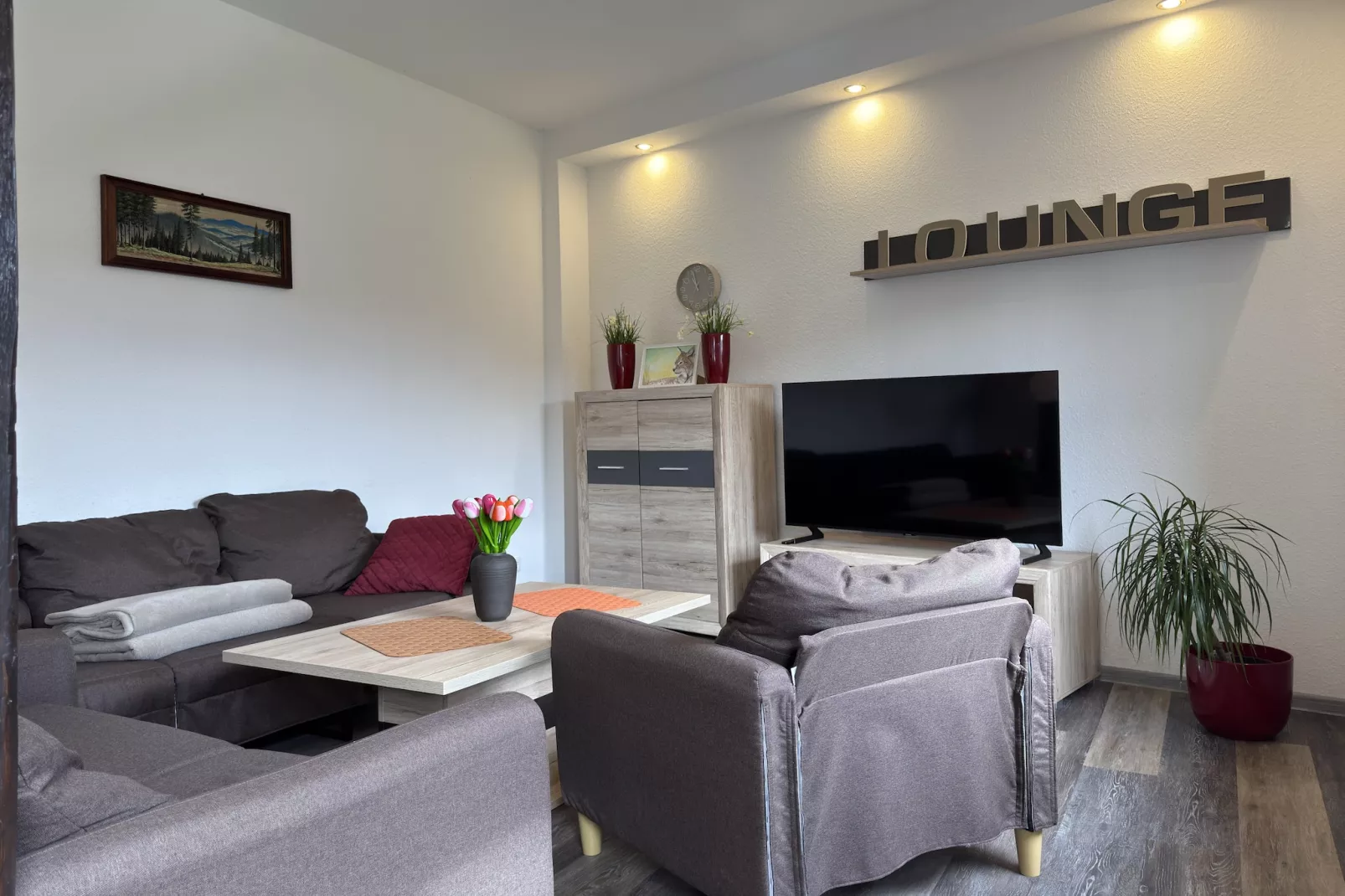 Ferienwohnung zum alten Konsum - Woonkamer