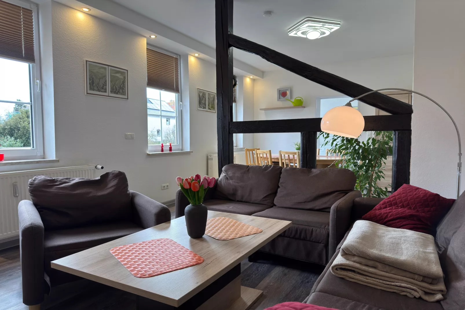 Ferienwohnung zum alten Konsum - Woonkamer