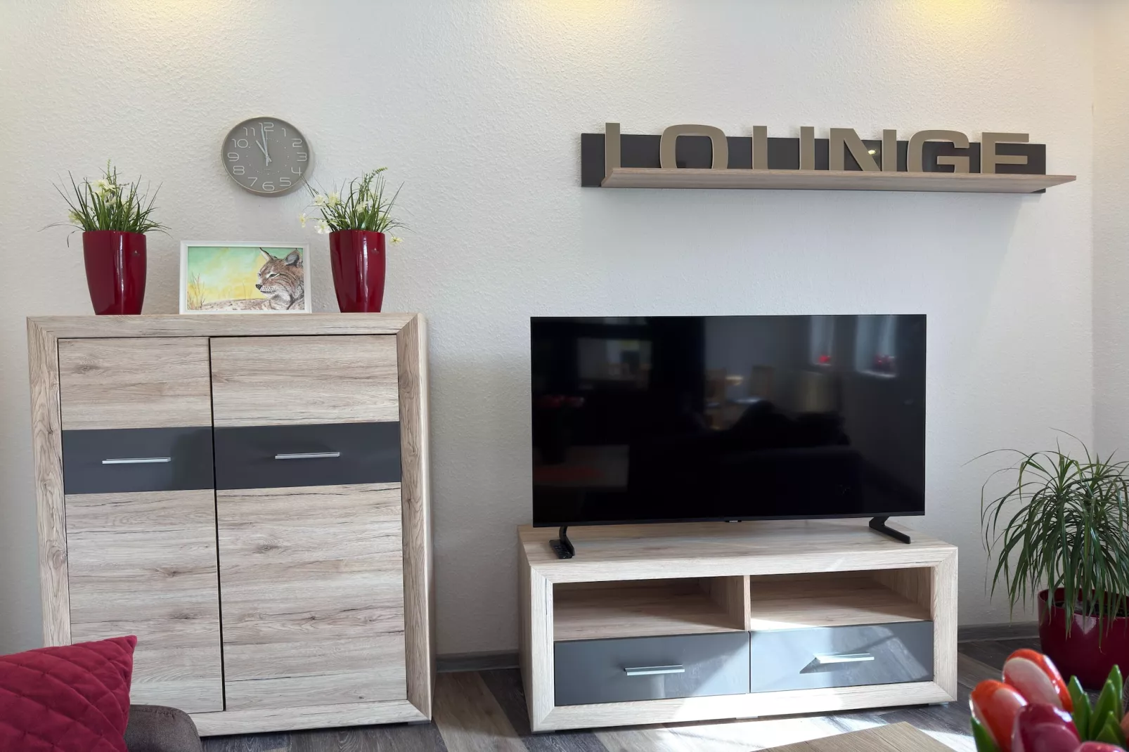 Ferienwohnung zum alten Konsum - Woonkamer