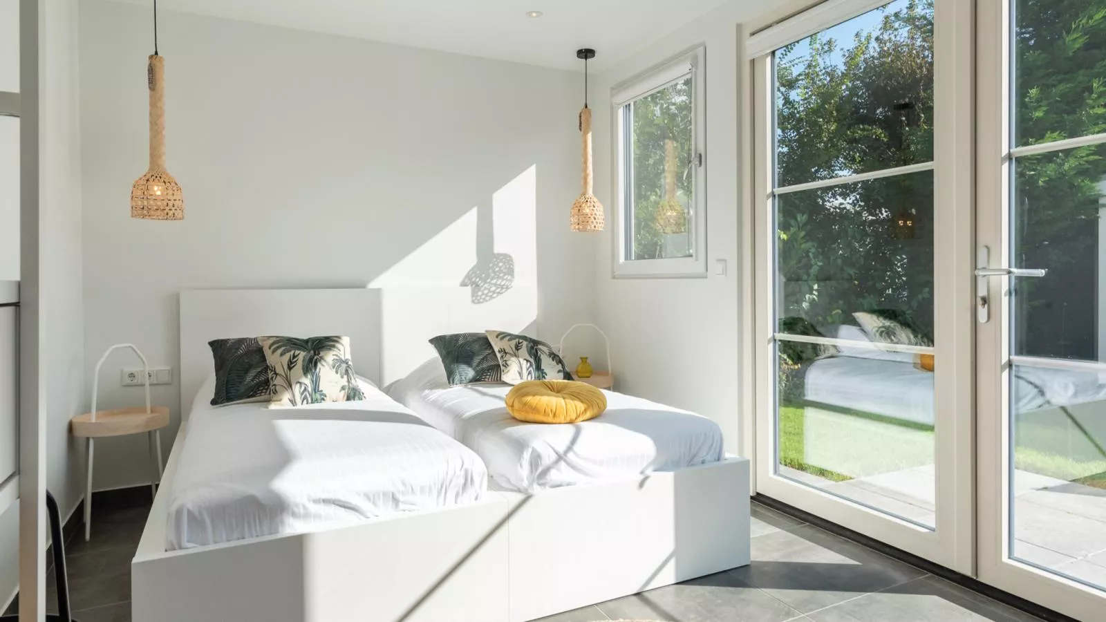 Bos  Meer Lodge Kamperland - Woonkamer