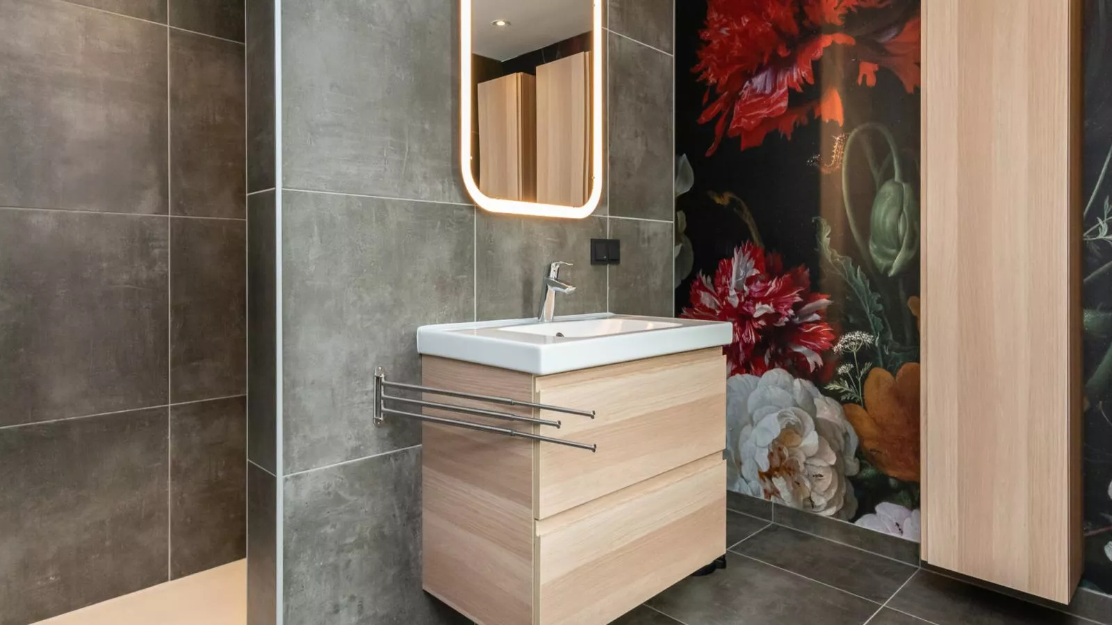 Bos  Meer Lodge Kamperland - Badkamer