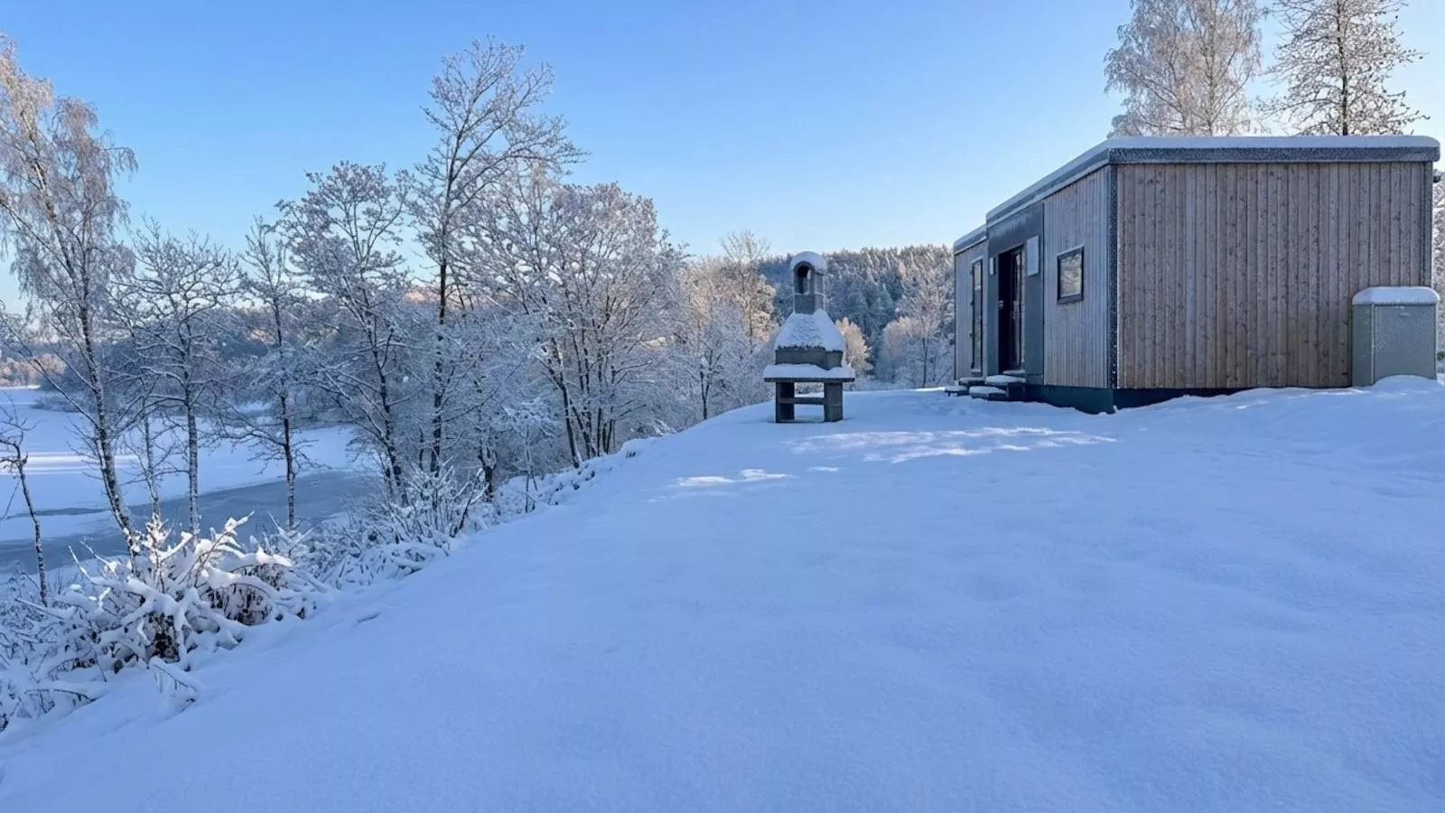 Feriendorf Seeblick - Tiny Chalet Nr 8 - Exterieur winter