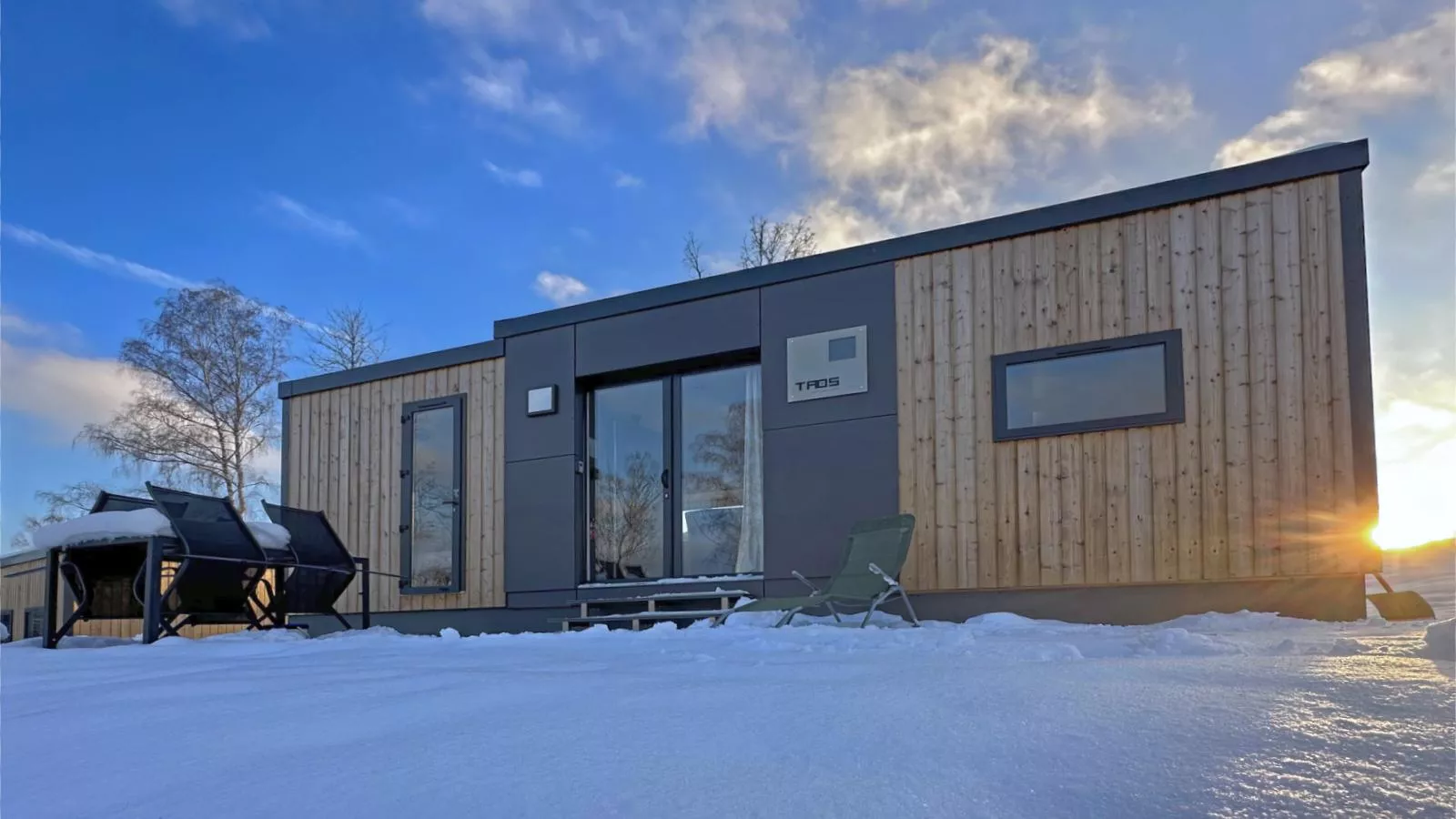 Feriendorf Seeblick - Tiny Chalet Nr 8 - Exterieur winter