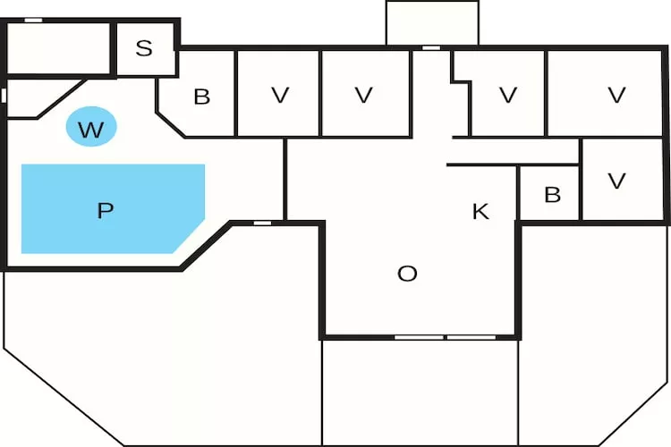 4 sterren vakantie huis in Vig - Plattegrond