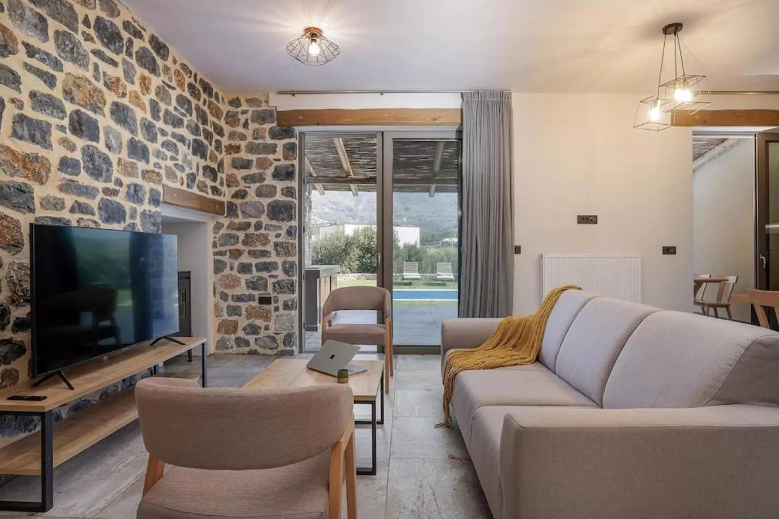 Kozilis Villas 3 - Woonkamer