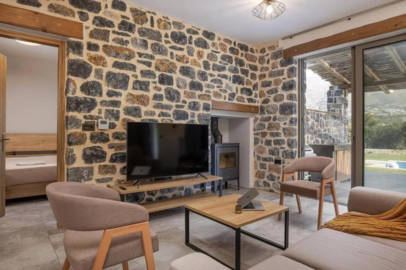 Kozilis Villas 3 - Woonkamer