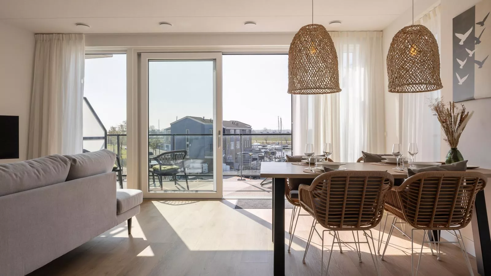 Panorama Appartement Kortgene - Woonkamer