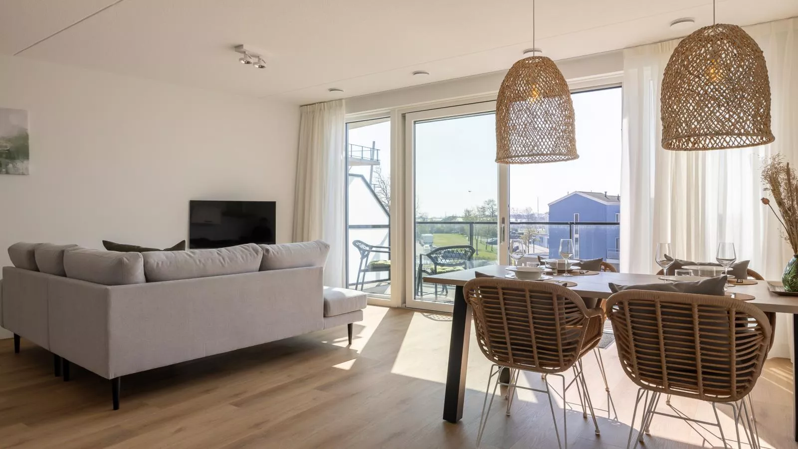 Panorama Appartement Kortgene - Woonkamer