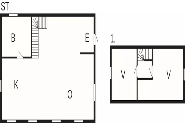 4 sterren vakantie huis in Burgsvik - Plattegrond