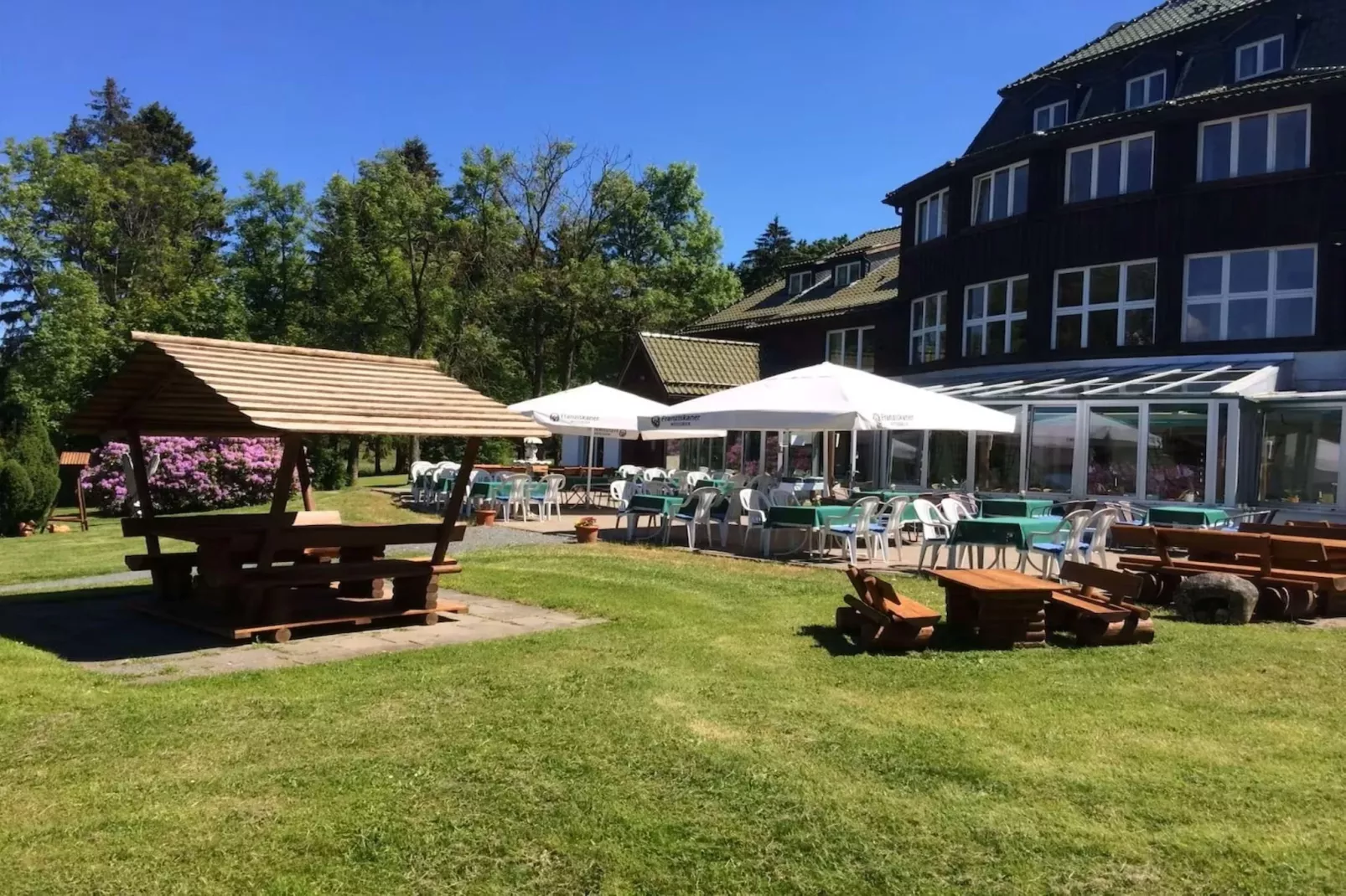 Hotel Harzhaus - Ferienhaus 1 - Terras