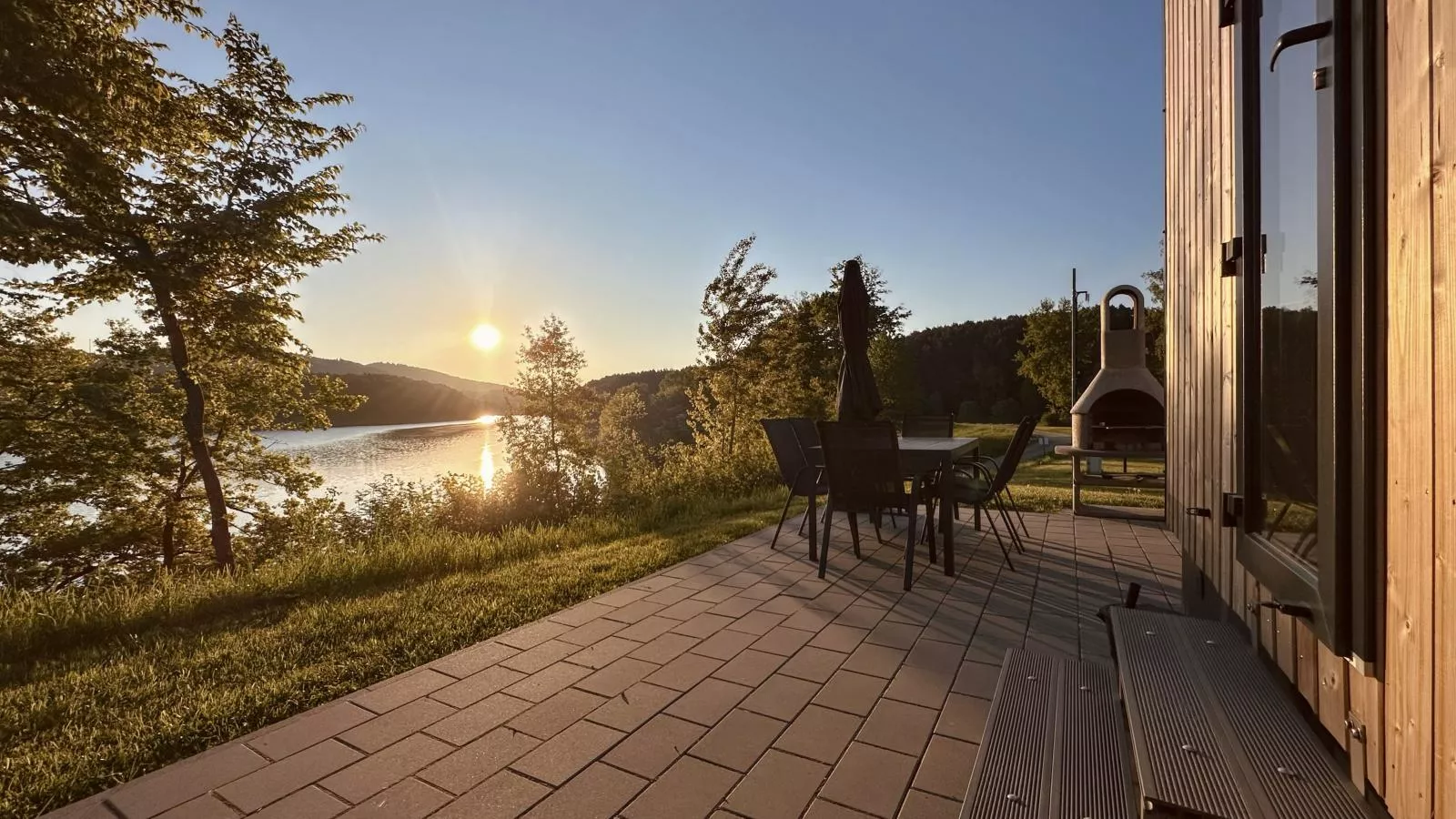 Feriendorf Seeblick - Tiny Chalet Nr 9 - Waterzicht