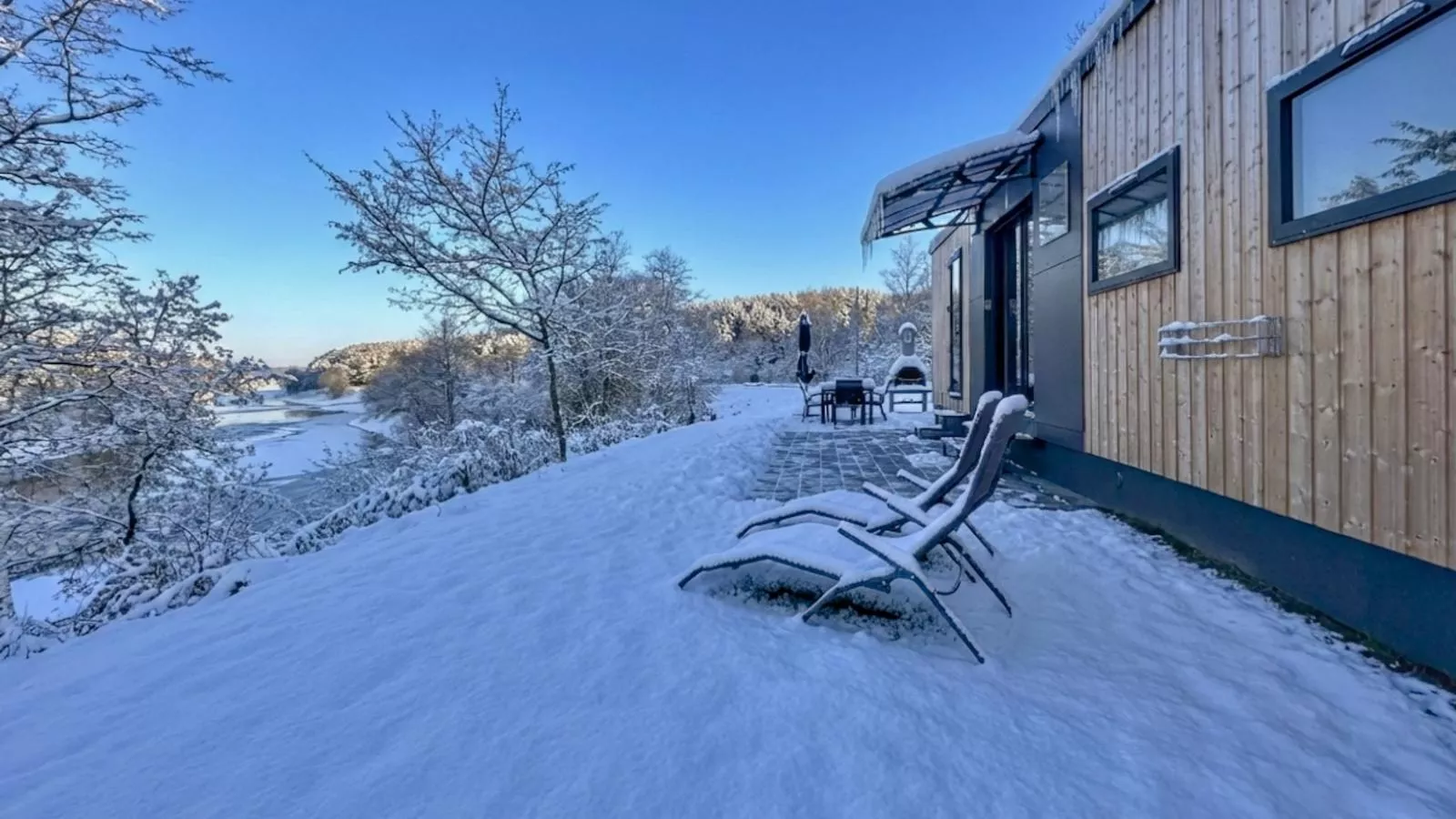 Feriendorf Seeblick - Tiny Chalet Nr 9 - Exterieur winter