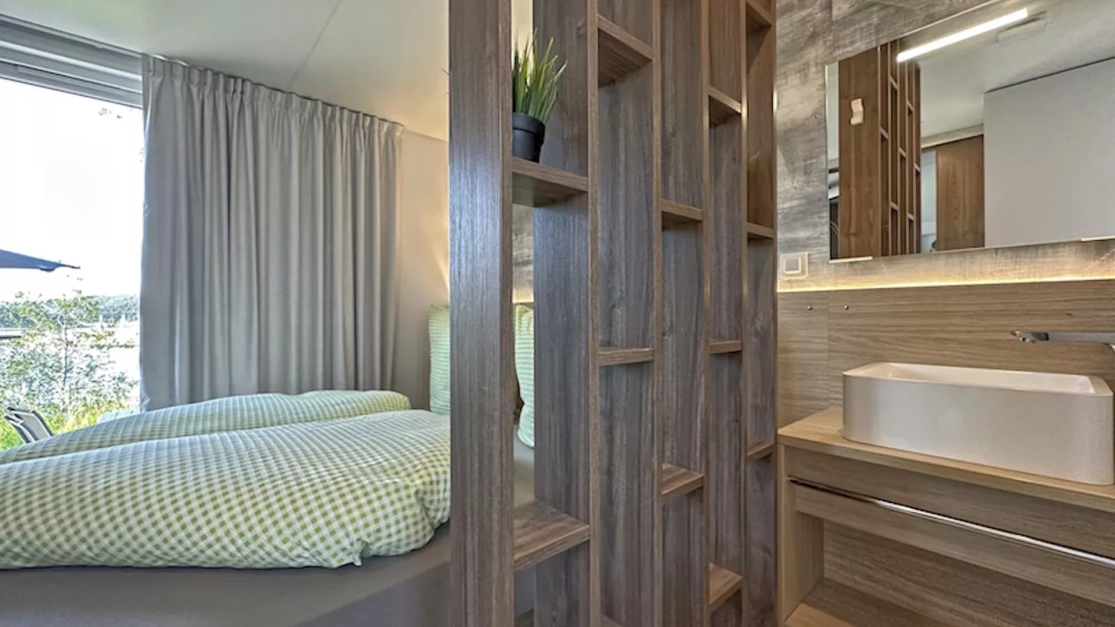 Feriendorf Seeblick - Tiny Nr 1 - Slaapkamer