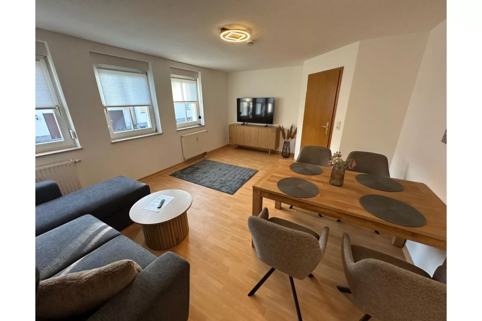 Ferienwohnung Elstra - Woonkamer