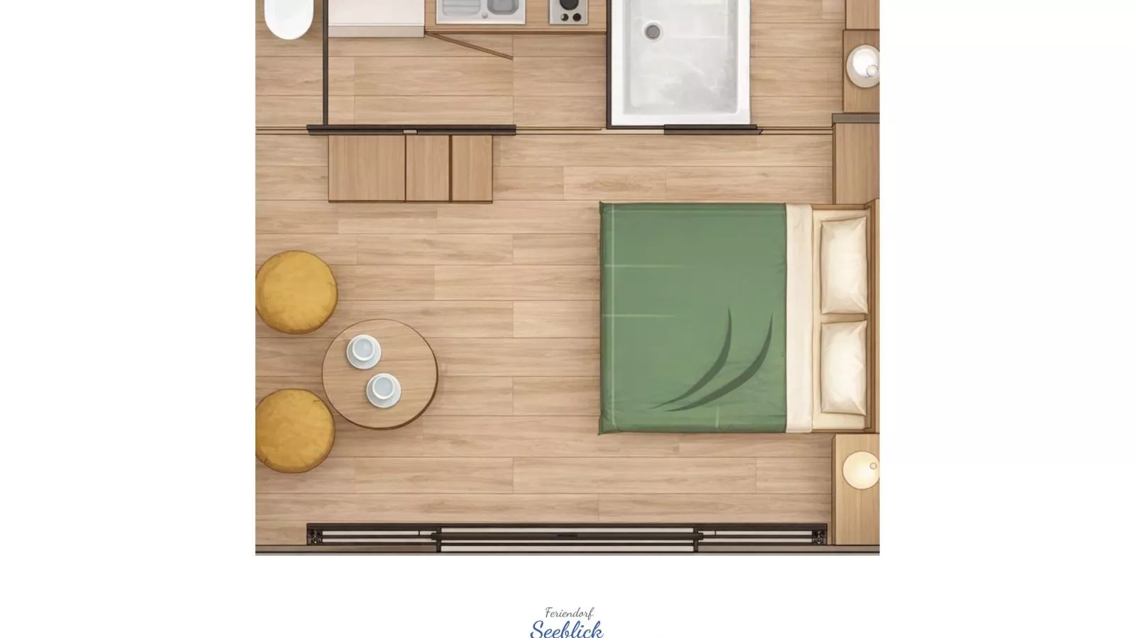 Feriendorf Seeblick - Tiny Nr 11 - Plattegrond